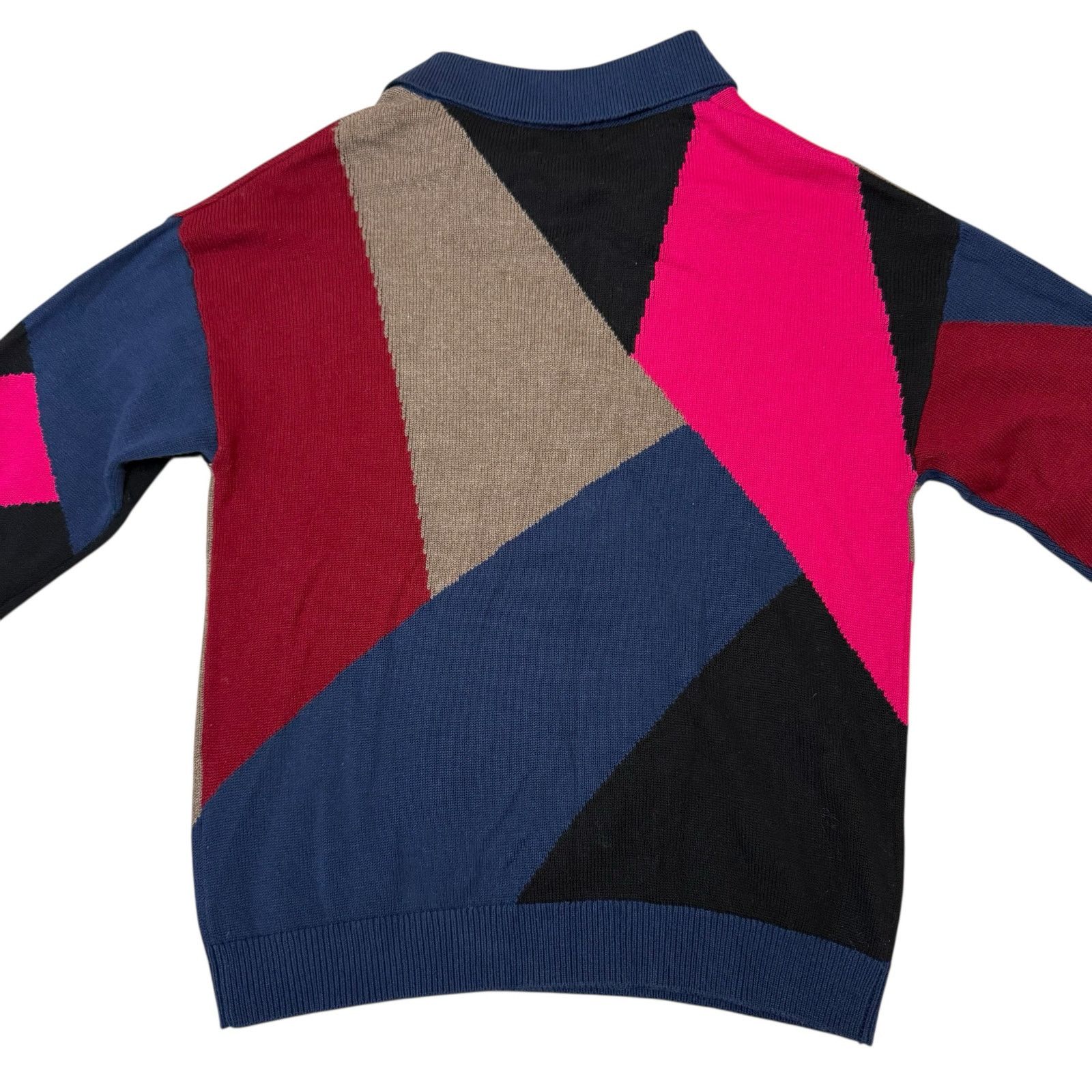 NAADAM Naadam Color Blocked Polo Sweater Collared Multicolor Medium Size M / US 6-8 / IT 42-44 - 8 Thumbnail