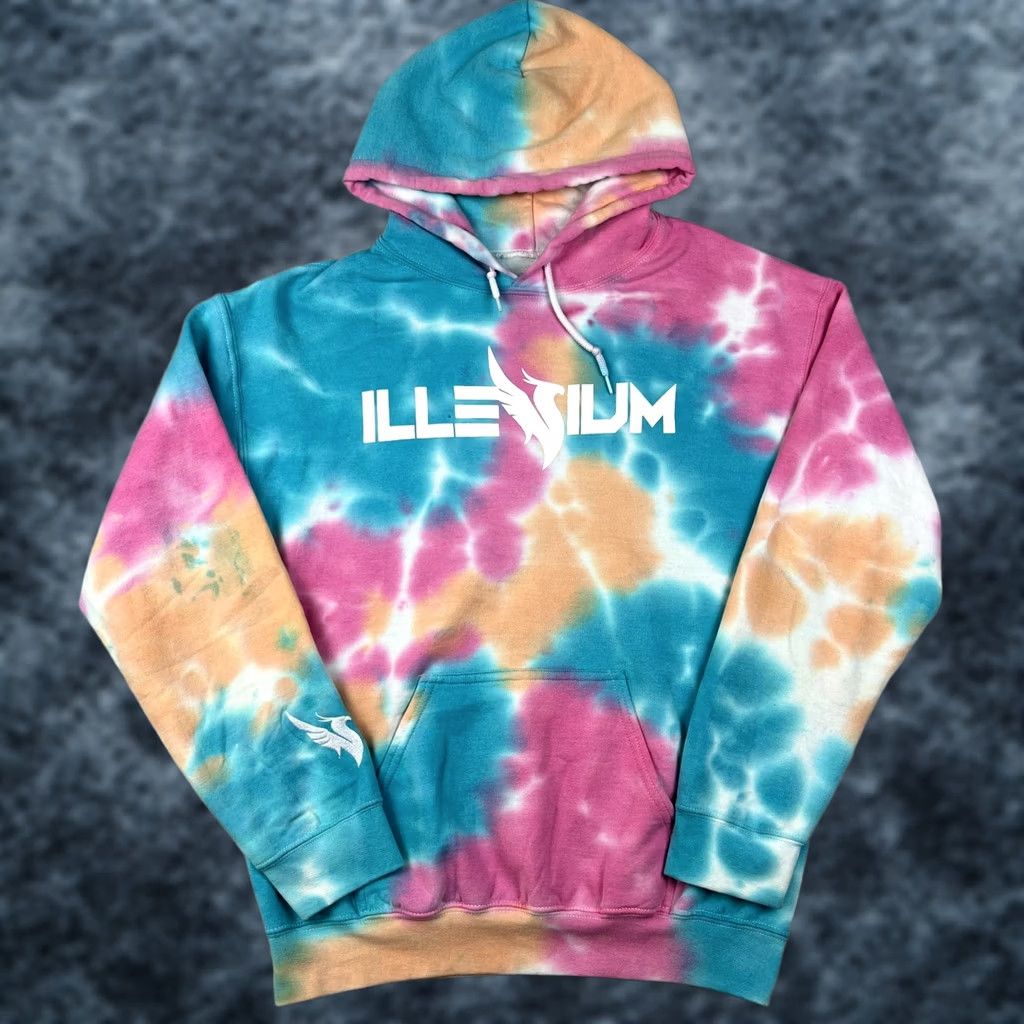 Vintage ILLENIUM Tour Concert EDM Music Merch Hoodie Sweatshirt Tie Dye Medium Size US M / EU 48-50 / 2 - 1 Thumbnail