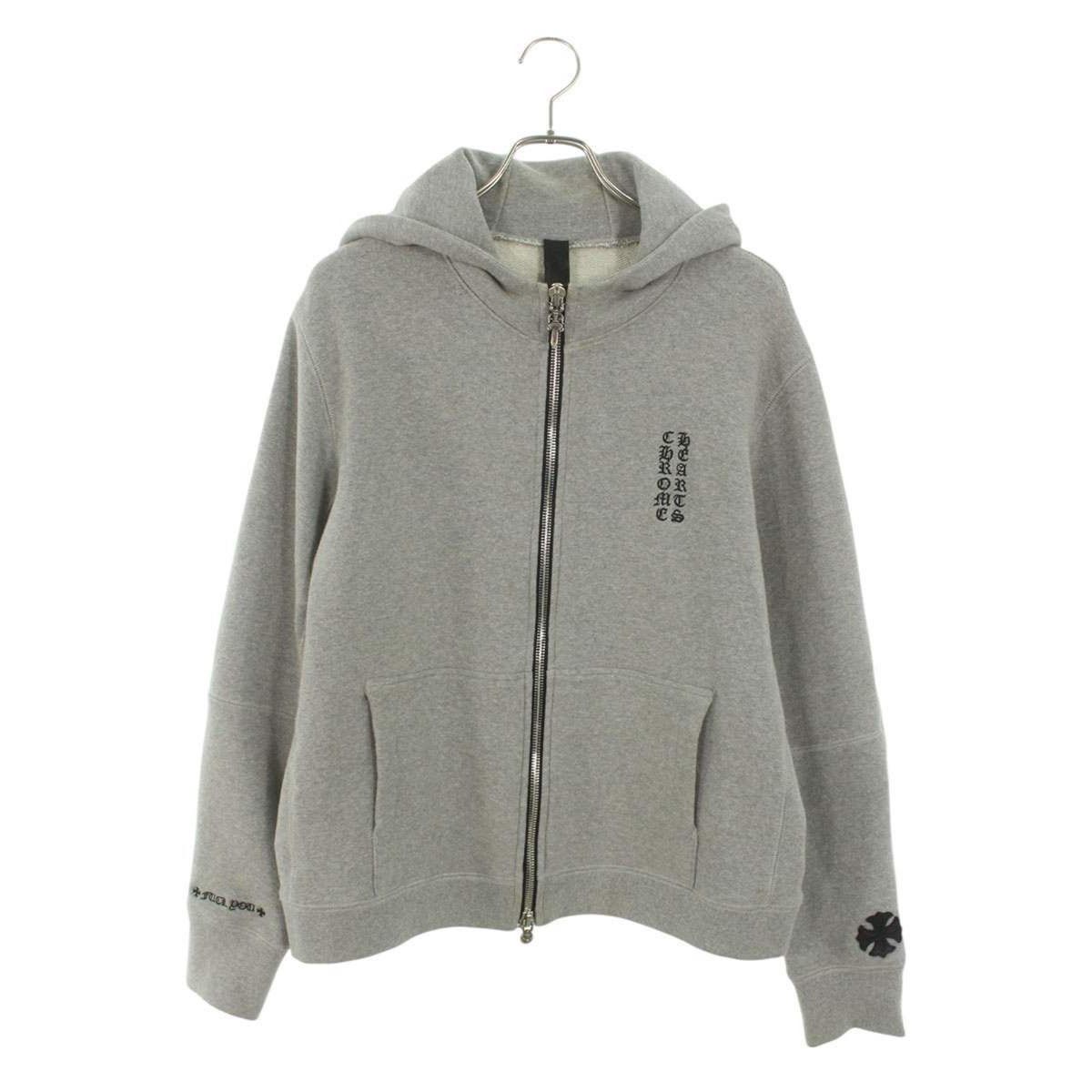 CHROME HEARTS LEATHER CROSS PATCH SWEATSHIRT