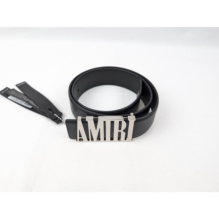 Amiri o1rshd1 Size: 70 / Core 4cm Nappa Belt in Black Size 26 - 3 Thumbnail