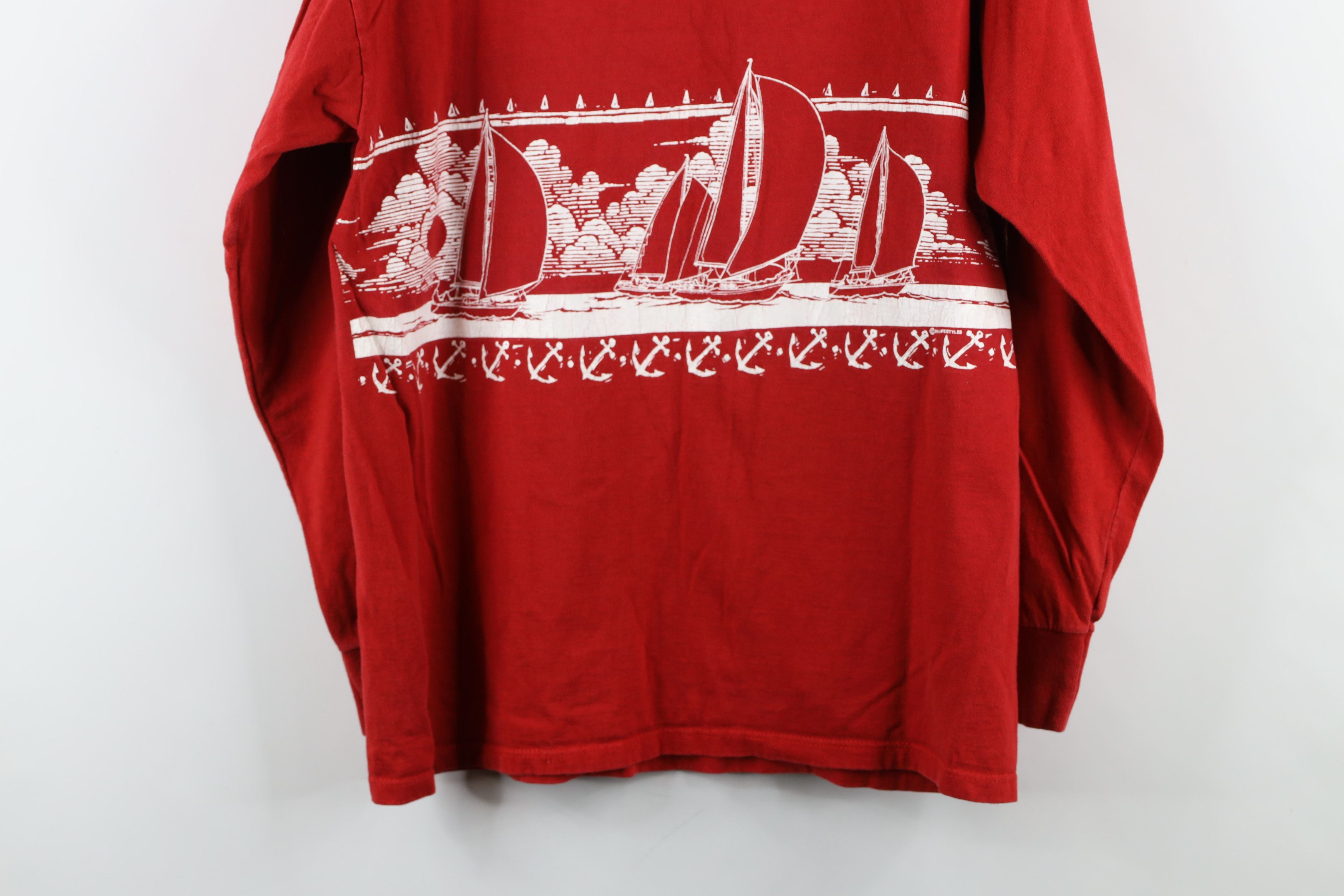 Vintage Vintage 80s San Francisco Mock Neck Long Sleeve T-Shirt USA Size US L / EU 52-54 / 3 - 14 Thumbnail
