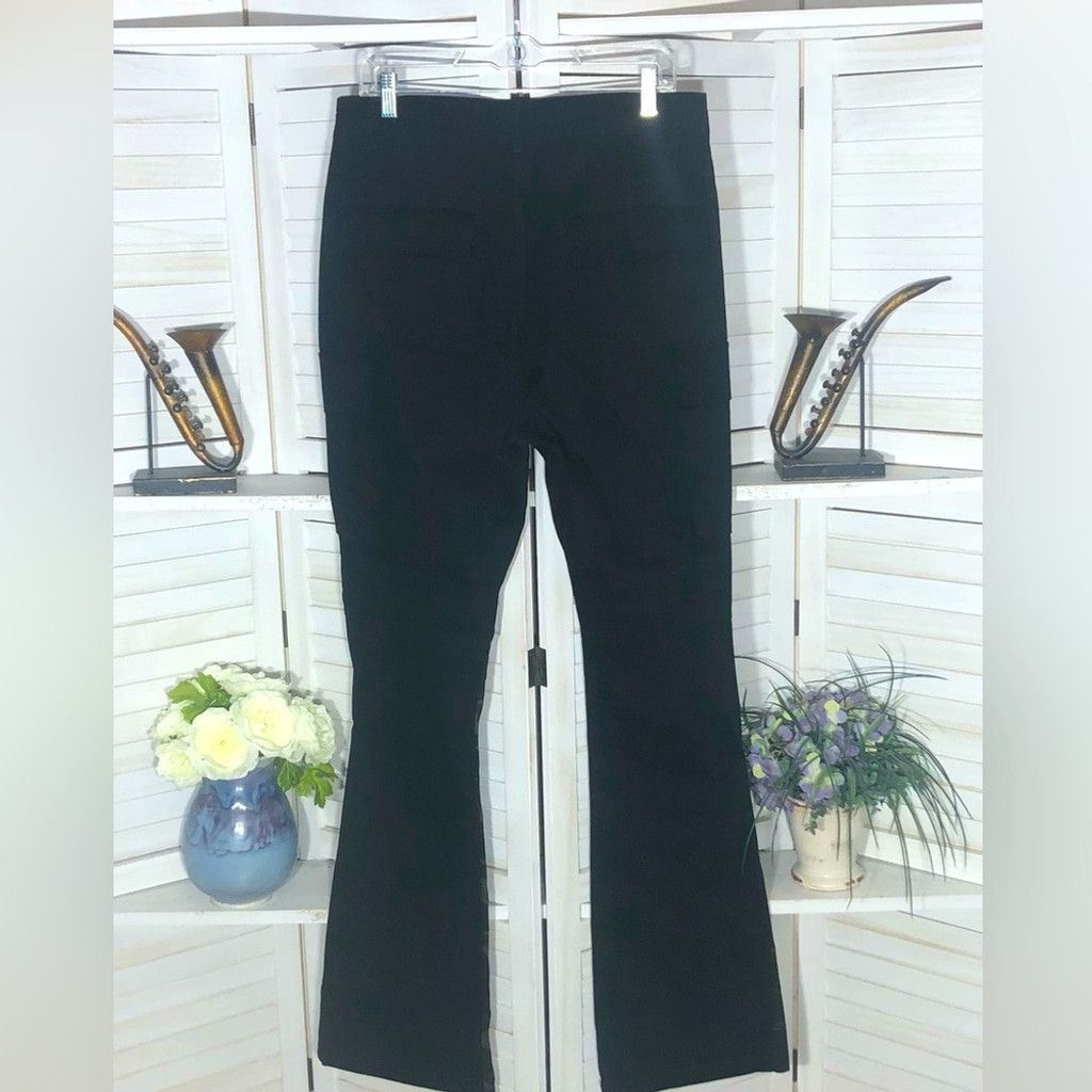 Hot Topic NWT Hot Topic black pants goth cargo flare cotton Sz 30 X 32 Size US 30 / EU 46 - 2 Thumbnail