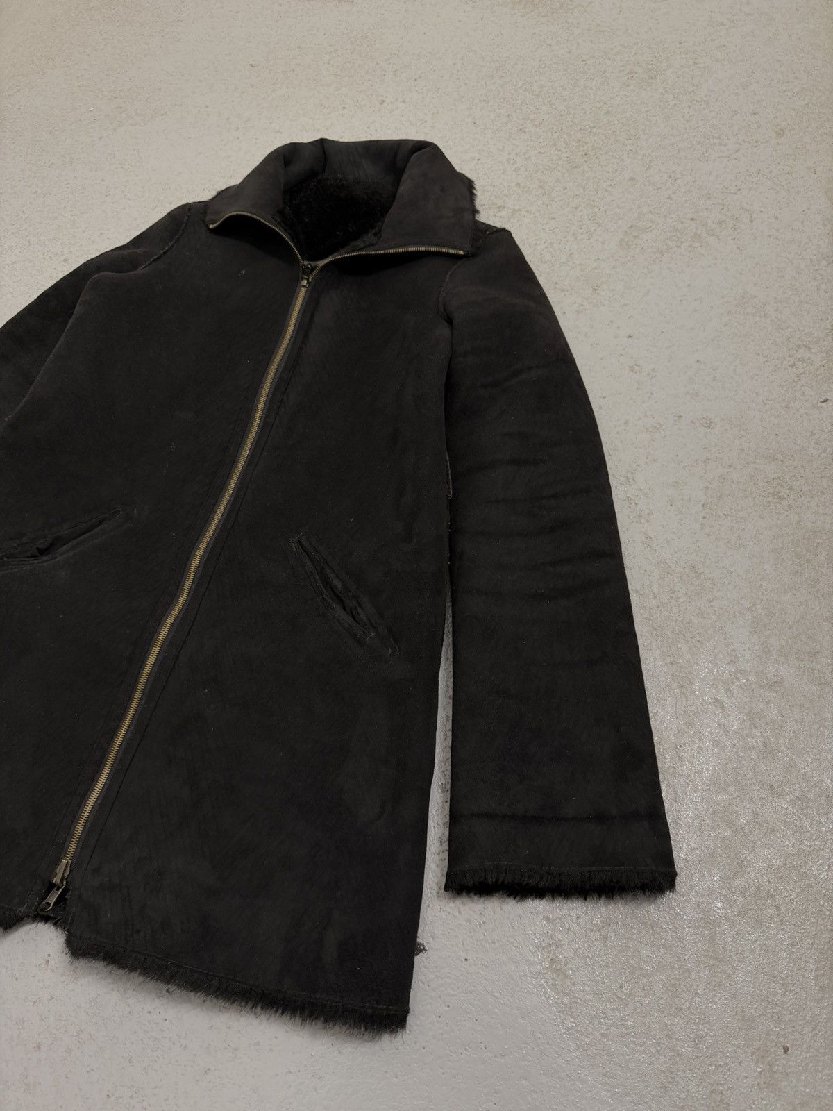 Armani Armani Jeans Fur /Suede Reversible Coat Size L / US 10 / IT 46 - 21 Thumbnail