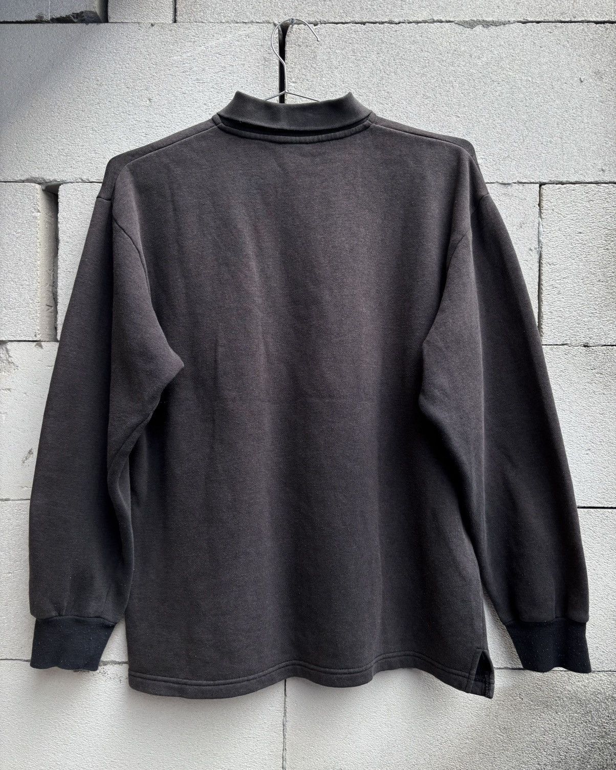 Other Thrashed Faded Distressed Black Button Sweatshirt ERD Grunge Size US L / EU 52-54 / 3 - 3 Thumbnail