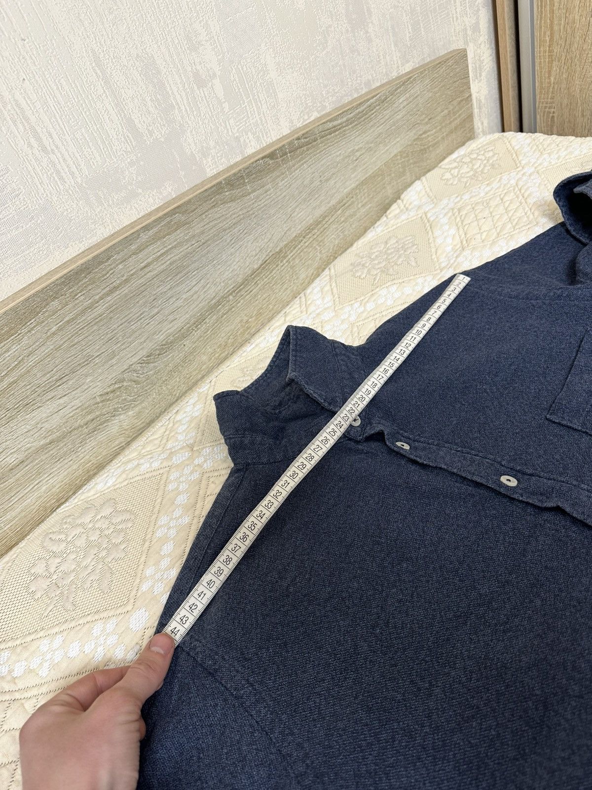 Universal Works 🔥 Universal Works Button Up Long Sleeve Casual Shirt Navy Size US M / EU 48-50 / 2 - 8 Thumbnail
