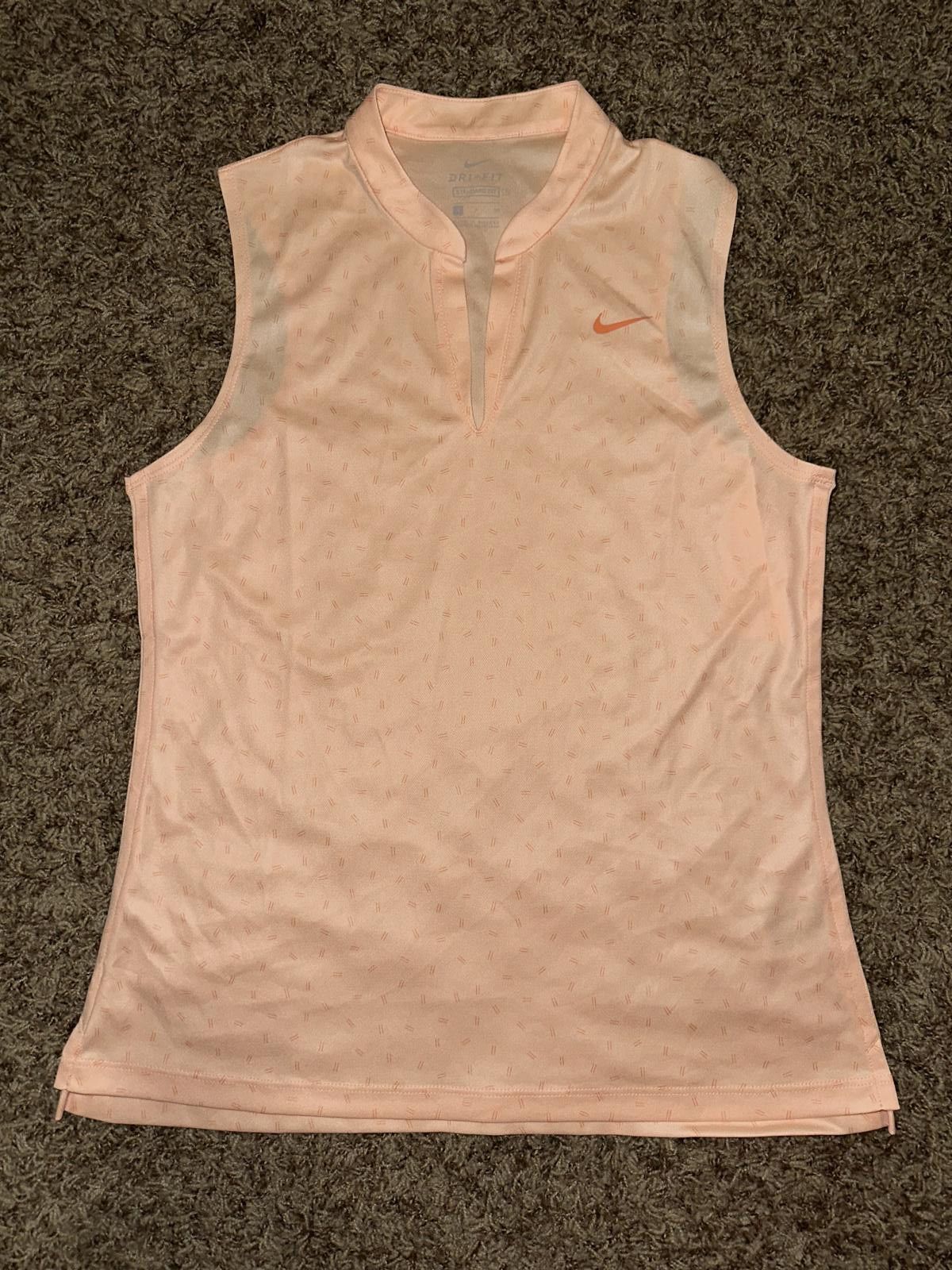Nike Nike Womens Dri-FIT Victory Sleeveless Printed Golf Polo Sample Size S / US 4 / IT 40 - 1 Thumbnail