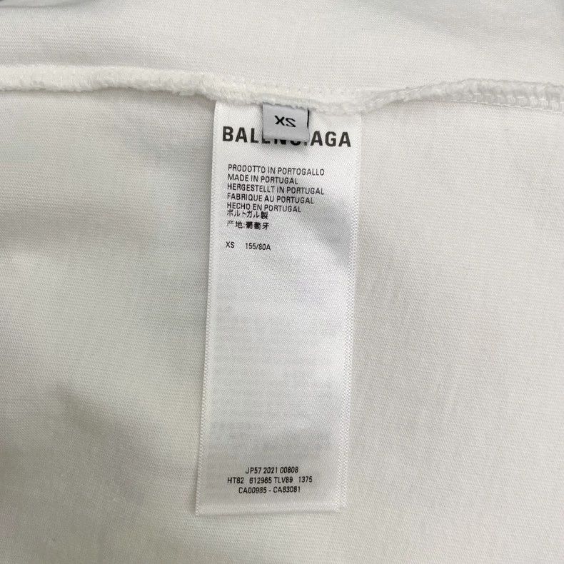 Balenciaga Balenciaga White Letter Logo Short Sleeve T-Shirt Size US XS / EU 42 / 0 - 6 Thumbnail