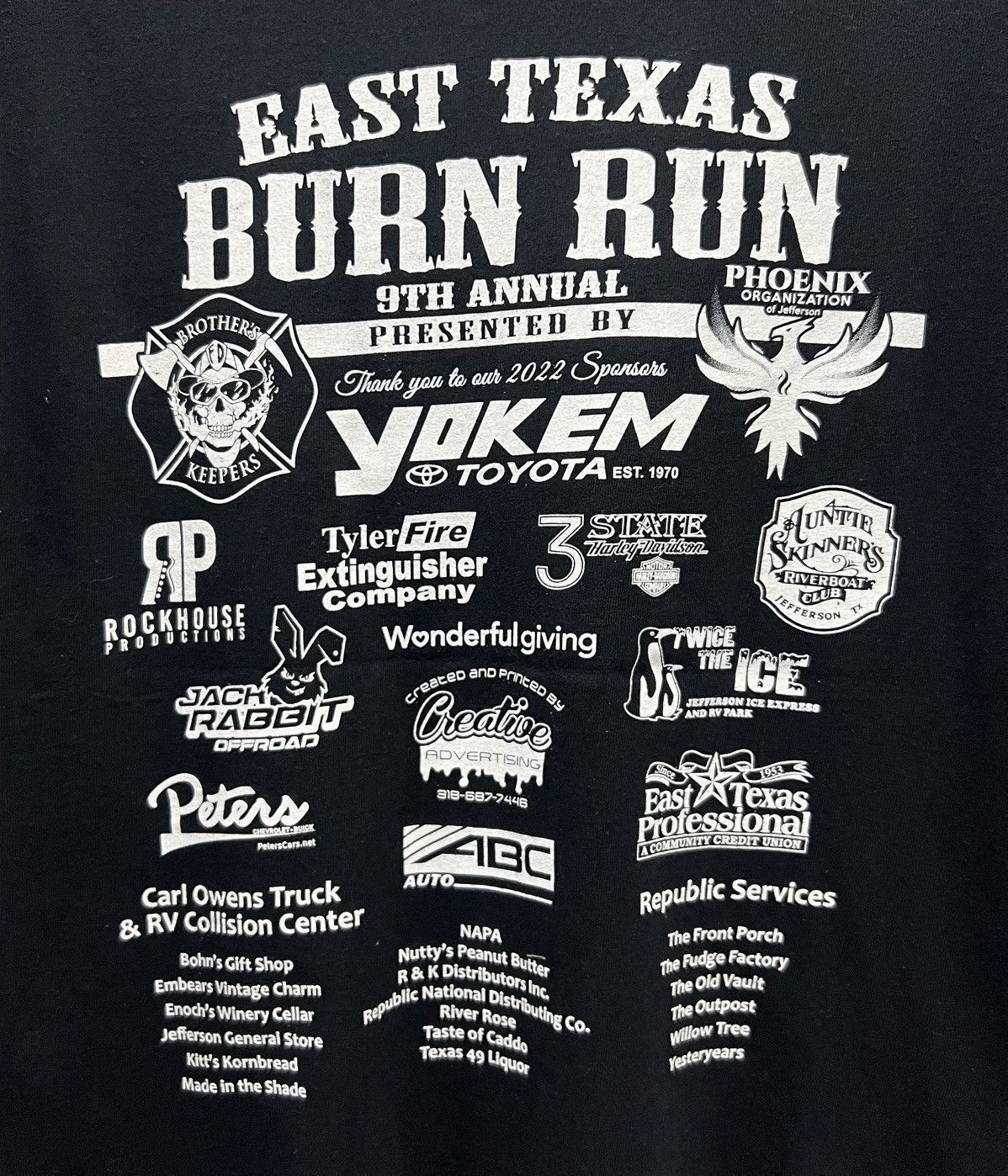 Gildan GILDAN EAST TEXAS BURN RUN 9TH ANNUAL SHIRT Size US L / EU 52-54 / 3 - 4 Thumbnail