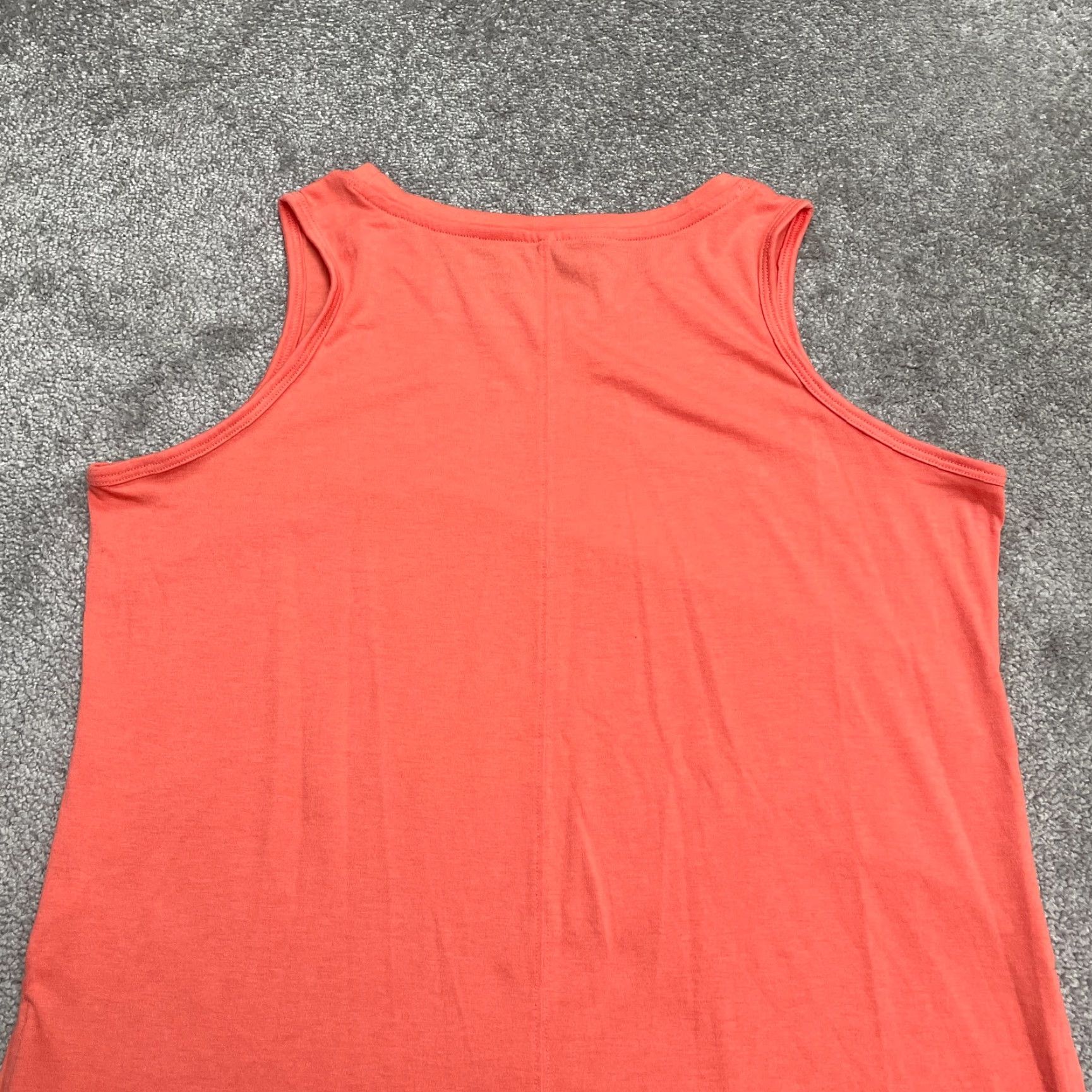 Vintage Bobbie Brooks Basic Tunic Tank Top Womnes Large Orange Sleeveless Slit Tank Casual Shirt Womens L Orange Sleeveless Tunic Bobbie Brooks Size L / US 10 / IT 46 - 4 Thumbnail