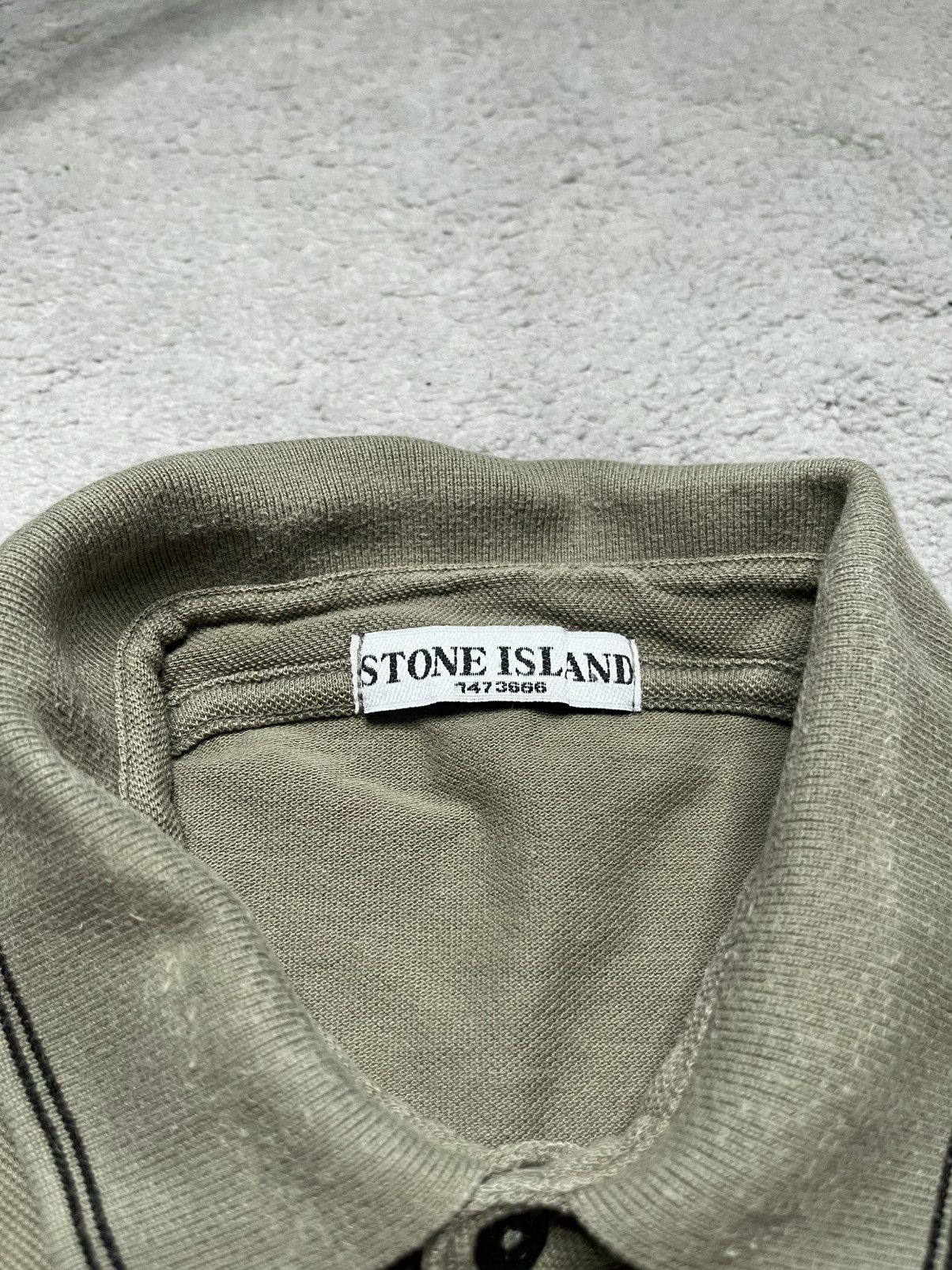 Stone Island Vintage Khaki Polo T-Shirt Basic Stone Island Basic Logo Size US M / EU 48-50 / 2 - 5 Thumbnail