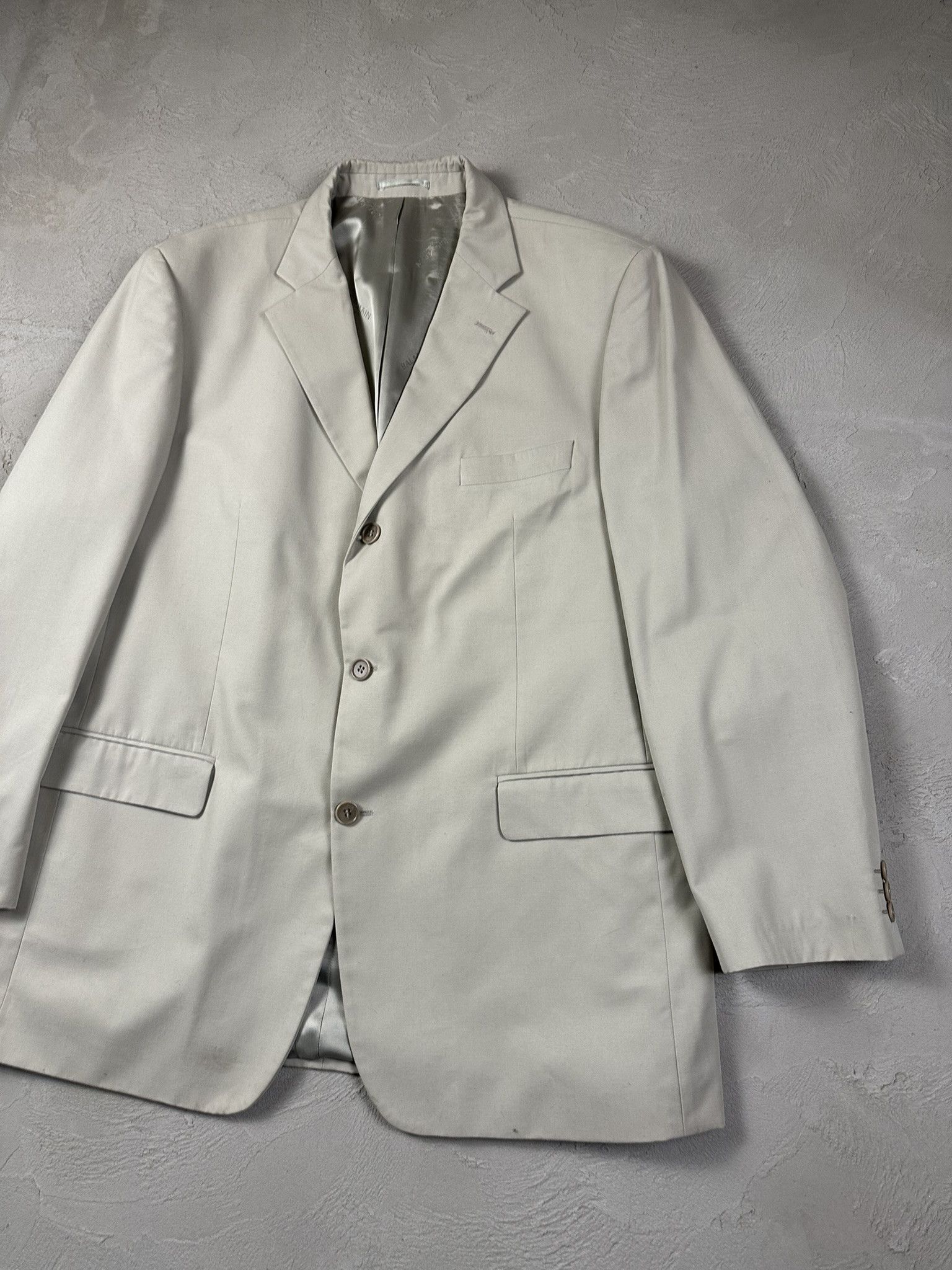 Balmain Vintage Balmain Paris Wool Blazer Size 54R - 3 Thumbnail