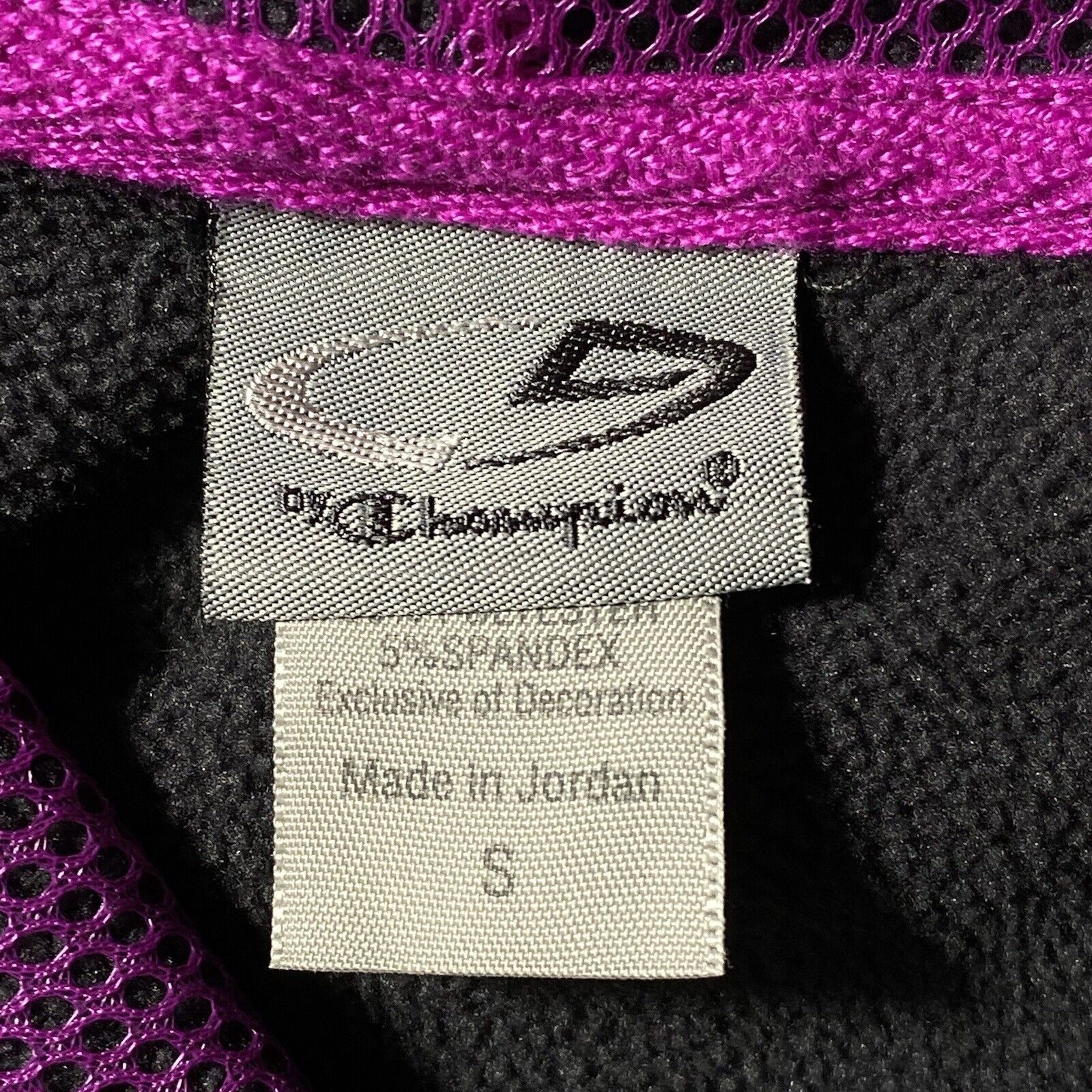 Champion C9 Champion Small Black Purple Hoodie Pullover Sweatshirt Size S / US 4 / IT 40 - 3 Thumbnail