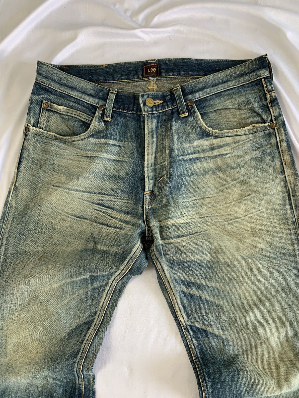 Lee lee dirty faded jeans pant Size US 34 / EU 50 - 4 Thumbnail
