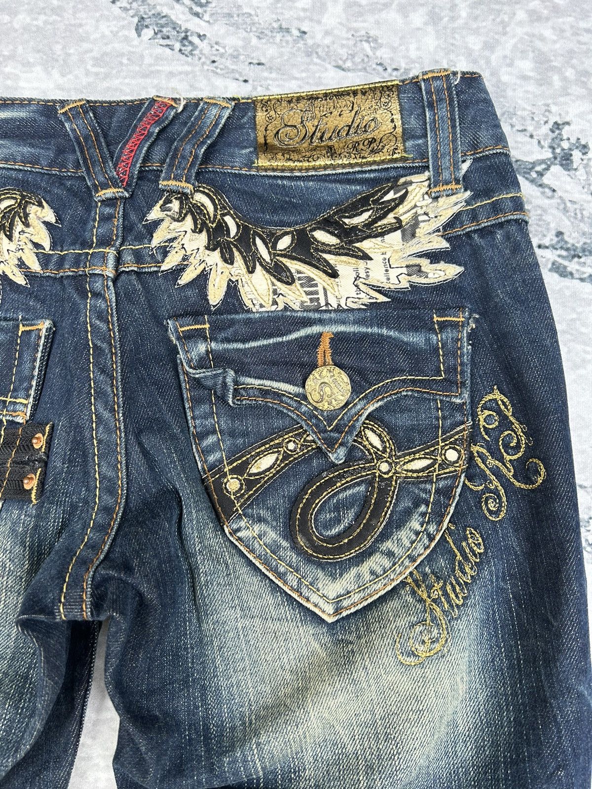 If Six Was Nine Studio R.P Flared Jeans Size 30" / US 8 / IT 44 - 7 Thumbnail