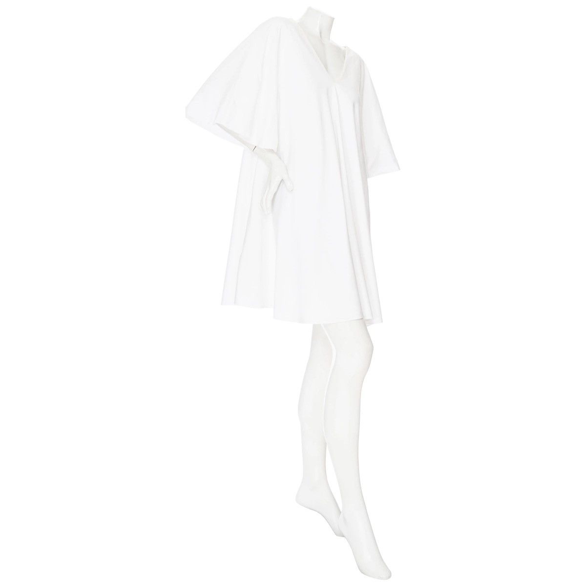 The Row The Row Lianne White V-Neck Tent Dress 2018 Size S / US 4 / IT 40 - 3 Thumbnail