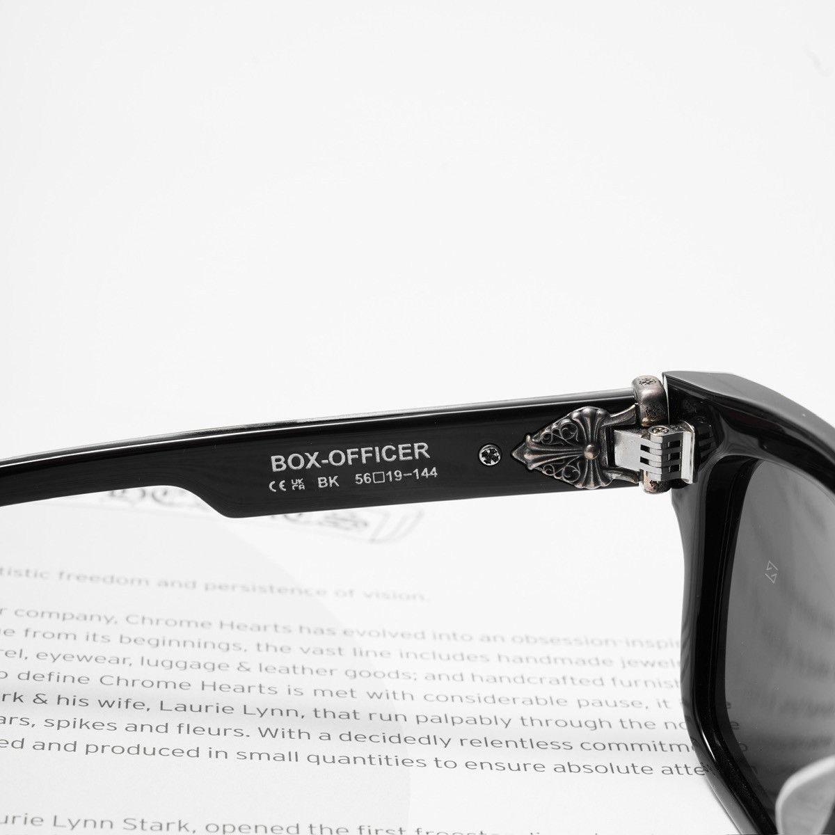 Chrome Hearts CHROME HEARTS BOX OFFICER BLACK SUNGLASSES Size ONE SIZE - 5 Thumbnail
