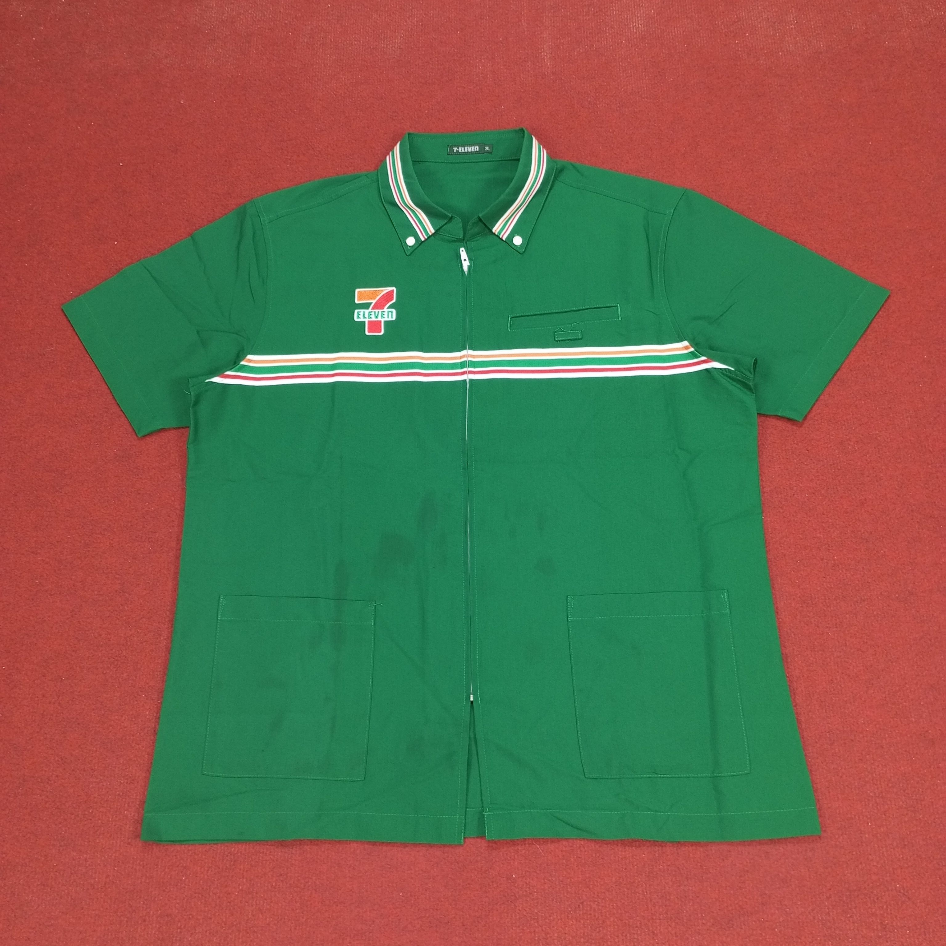Japanese Brand × Vintage 7 Eleven Japanese Working Uniform Jacket Size US L / EU 52-54 / 3 - 1 Thumbnail