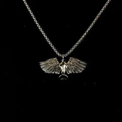 Jewelry Wings Punk Necklace Grunge Chain Size ONE SIZE - 4 Thumbnail