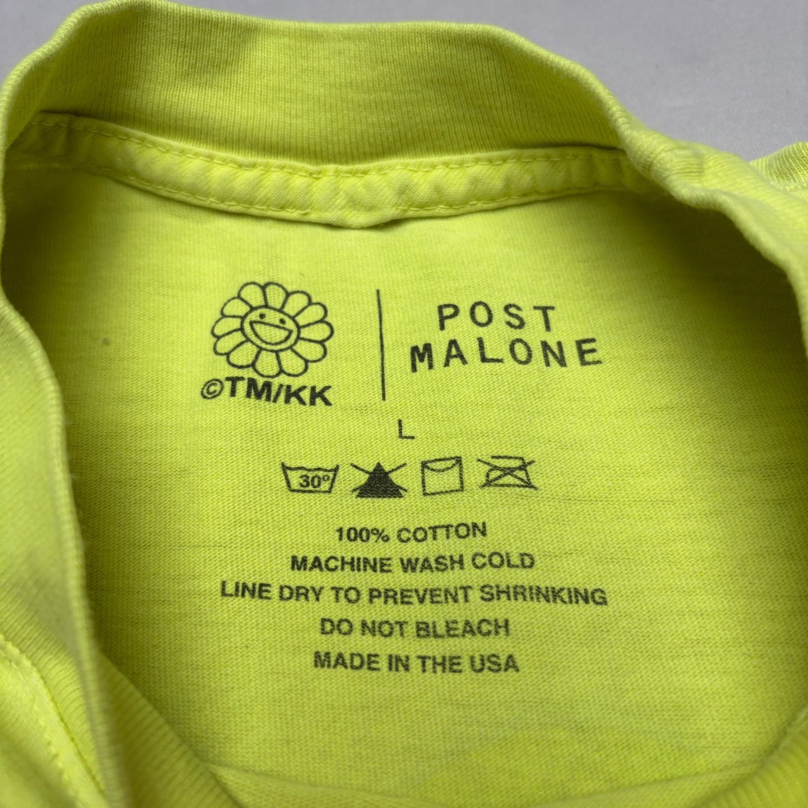Takashi Murakami Post Malone Takashi Murakami Neon T Shirt Men's Large Size US L / EU 52-54 / 3 - 5 Thumbnail