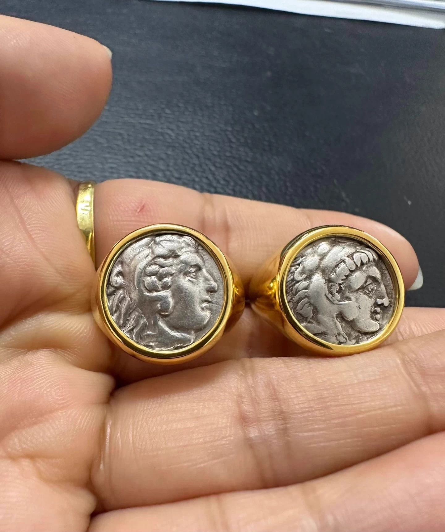 Vintage Greek David Ring Vintage Rings🔥🔥🔥 Size ONE SIZE - 1 Thumbnail