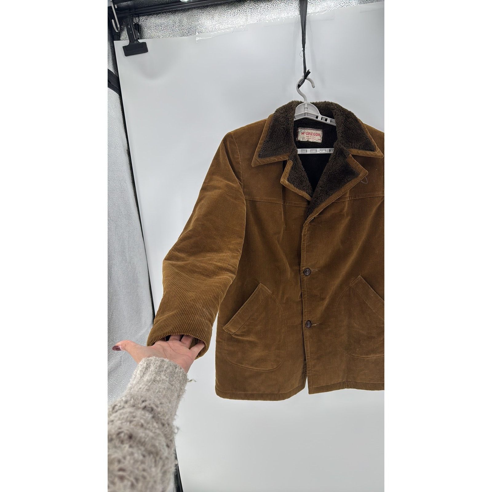 Other Vintage 70s McGregor Corduroy coat 42 extra long heavy Size US XXL / EU 58 / 5 - 8 Thumbnail