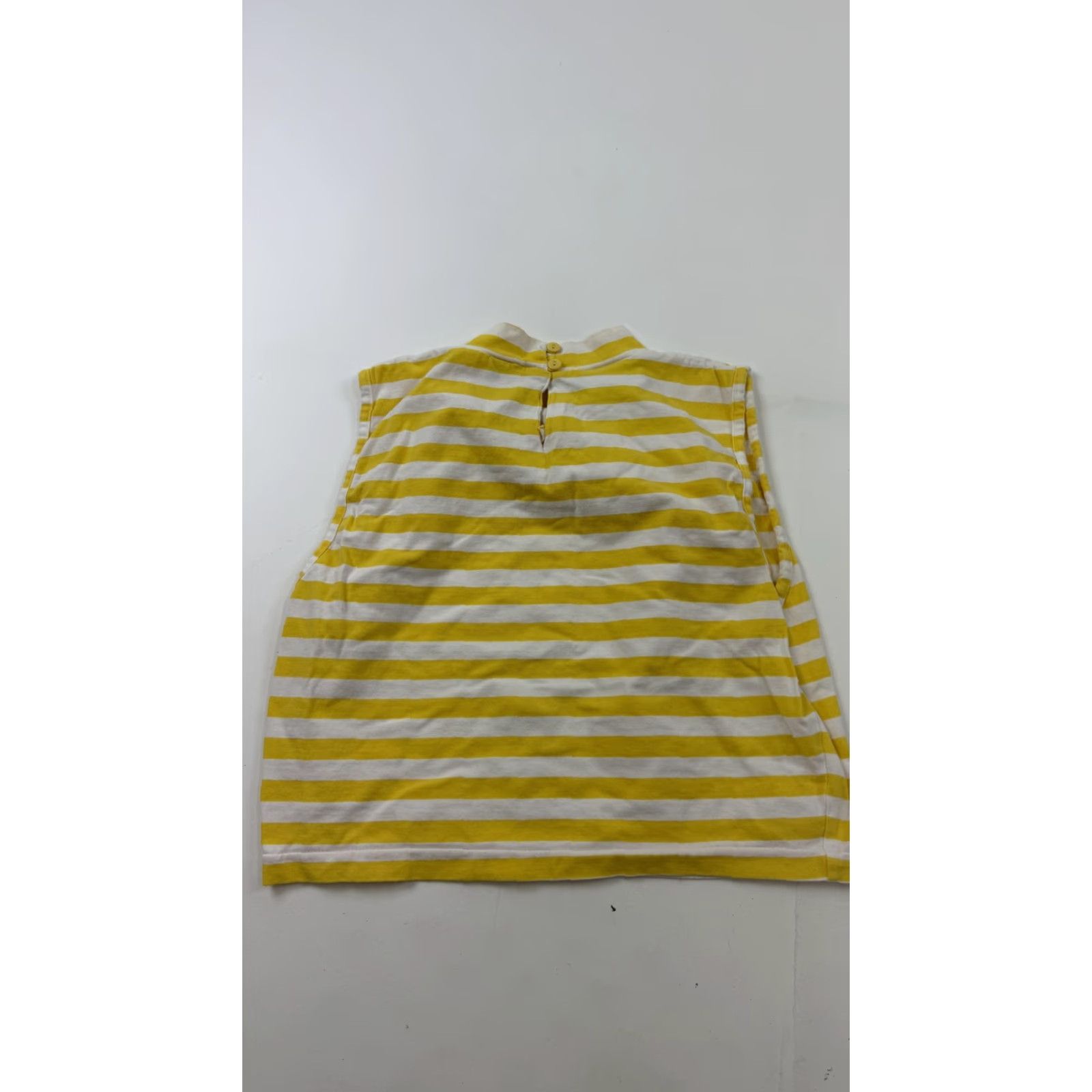 Nordstrom BP Nordstrom Tank Top Womens XL Yellow Striped Mock Neck Cropped Sleeveless Summer Shirt Juniors Casual Men’s/Womens? Size XL / US 12-14 / IT 48-50 - 4 Thumbnail