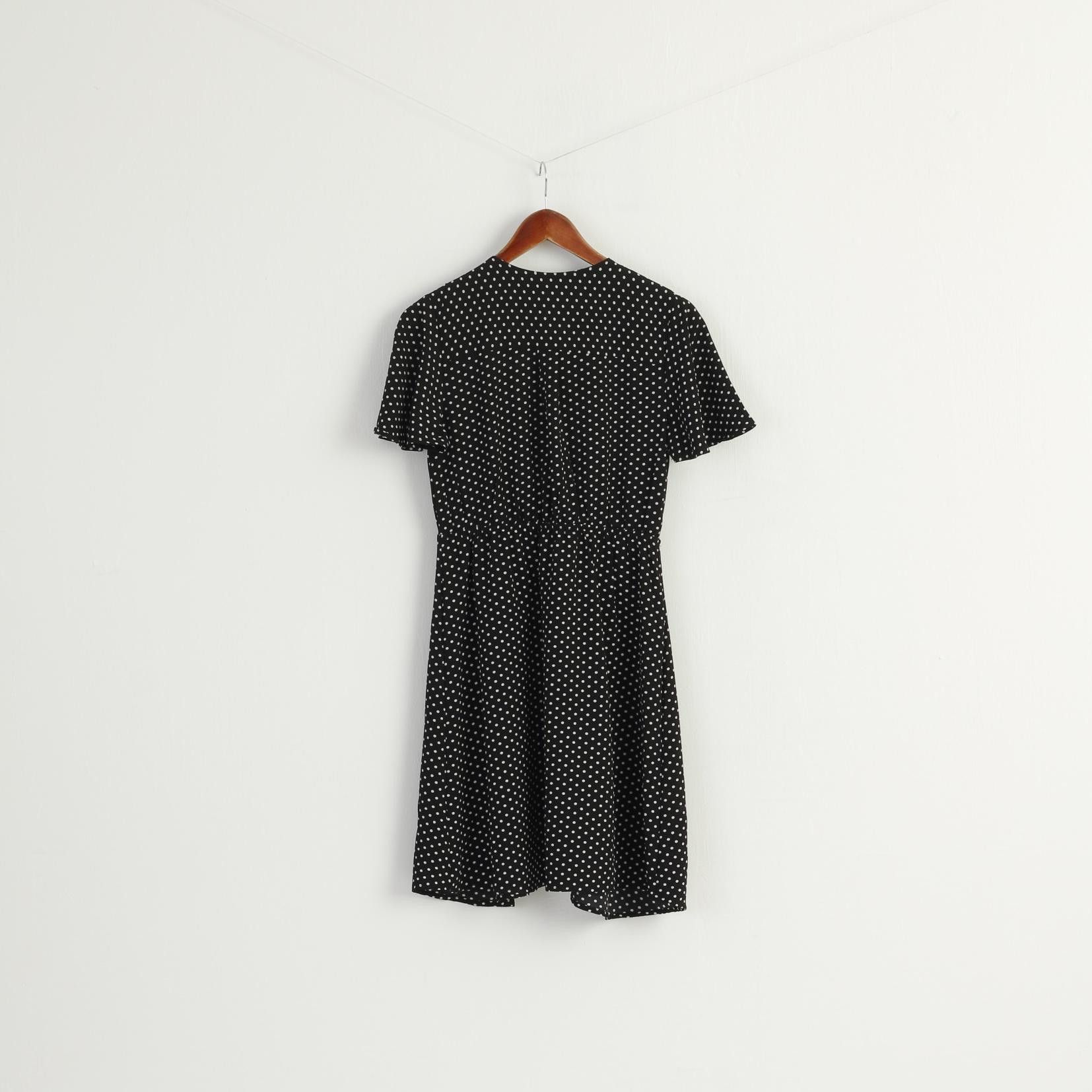 Vintage Monteau Los Angeles Women L (M) Mini Dress Black 7918 Size L / US 10 / IT 46 - 7 Thumbnail