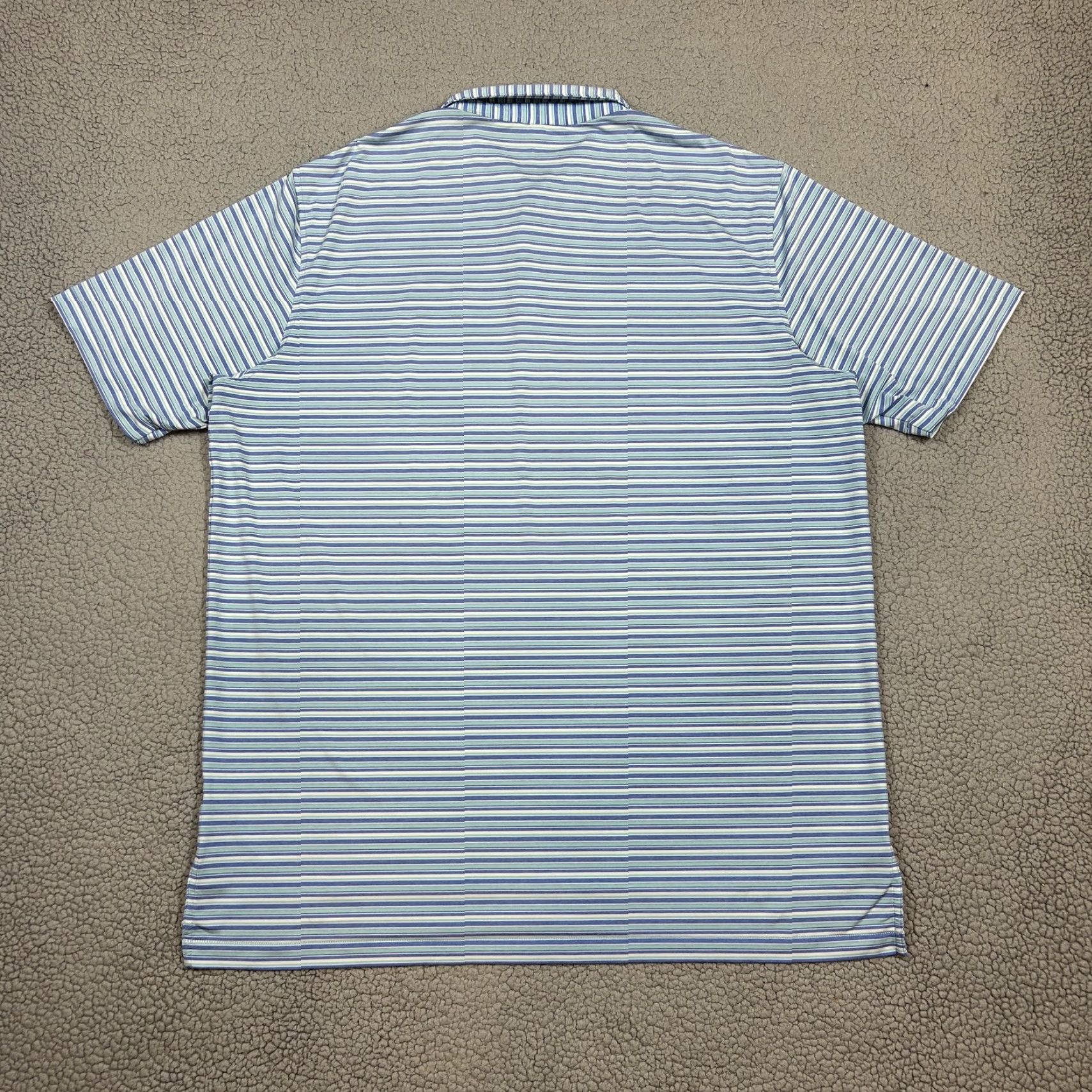 Peter Millar Peter Millar Summer Comfort Polo Shirt Men's XXL Blue Striped Golf Performance Shirt Size US XXL / EU 58 / 5 - 6 Thumbnail