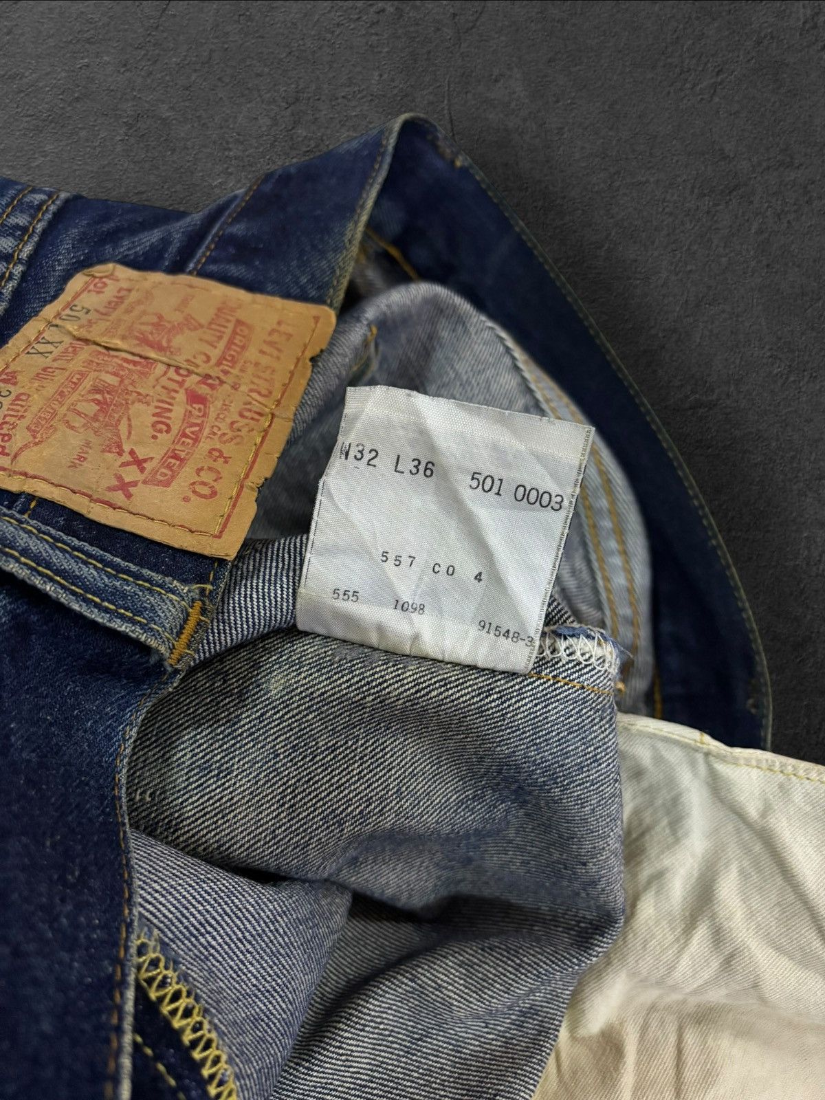 Levi's Vtg 80s US Levis Big E 501 #555 Grunge Selvedge Jeans Size US 30 / EU 46 - 11 Thumbnail