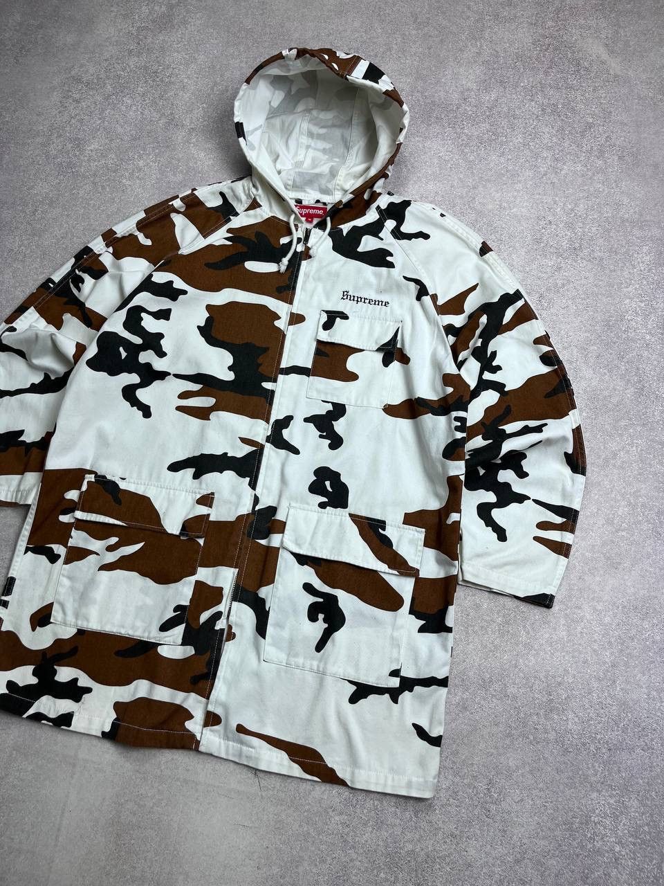 Supreme Supreme FW16 Cow Camo Twill Zip Parka Jacket Medium Size US M / EU 48-50 / 2 - 2 Thumbnail