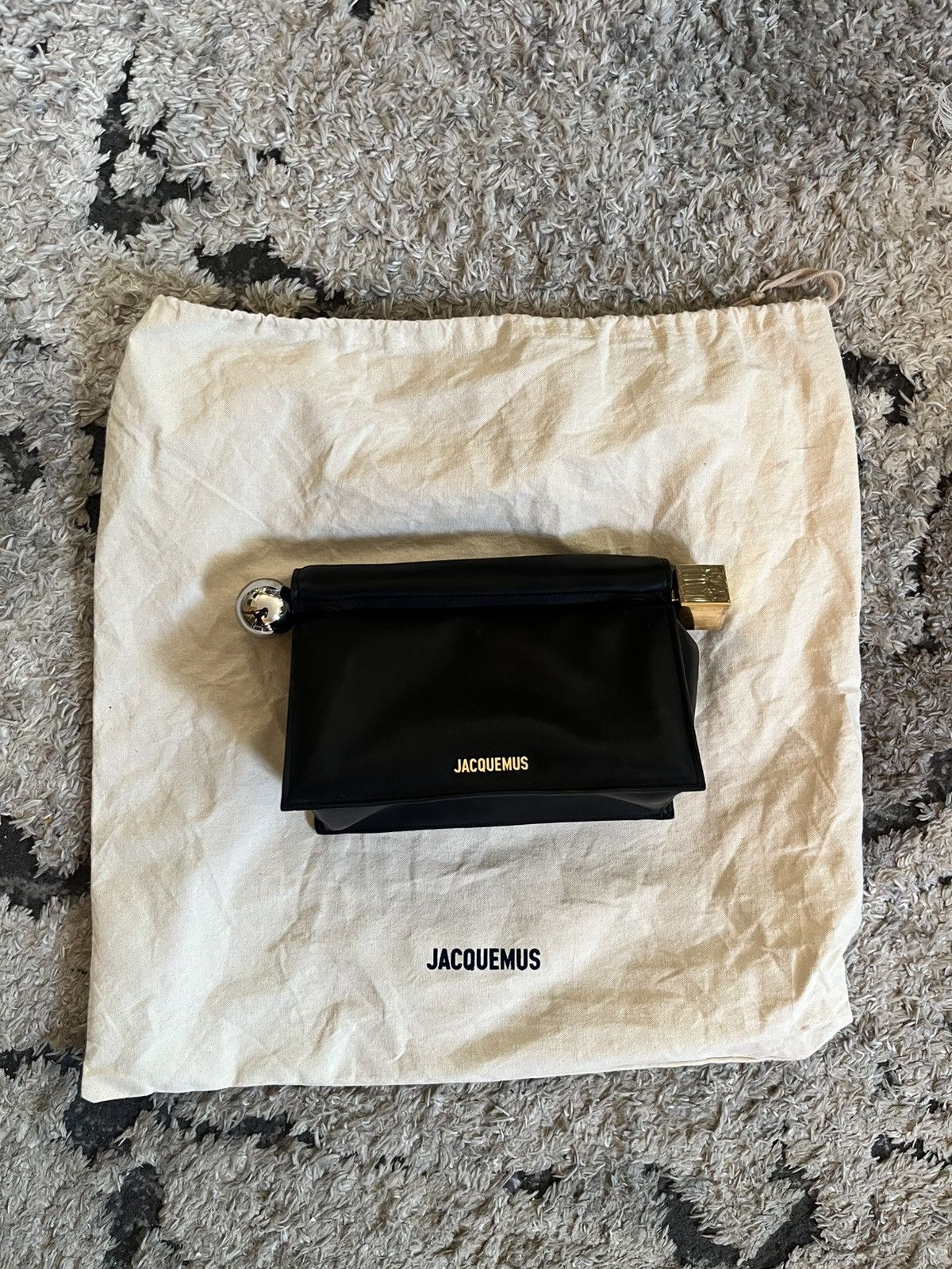 Jacquemus Jacquemus Black Les Classiques “The Rond Carre” Clutch Size ONE SIZE - 1 Thumbnail