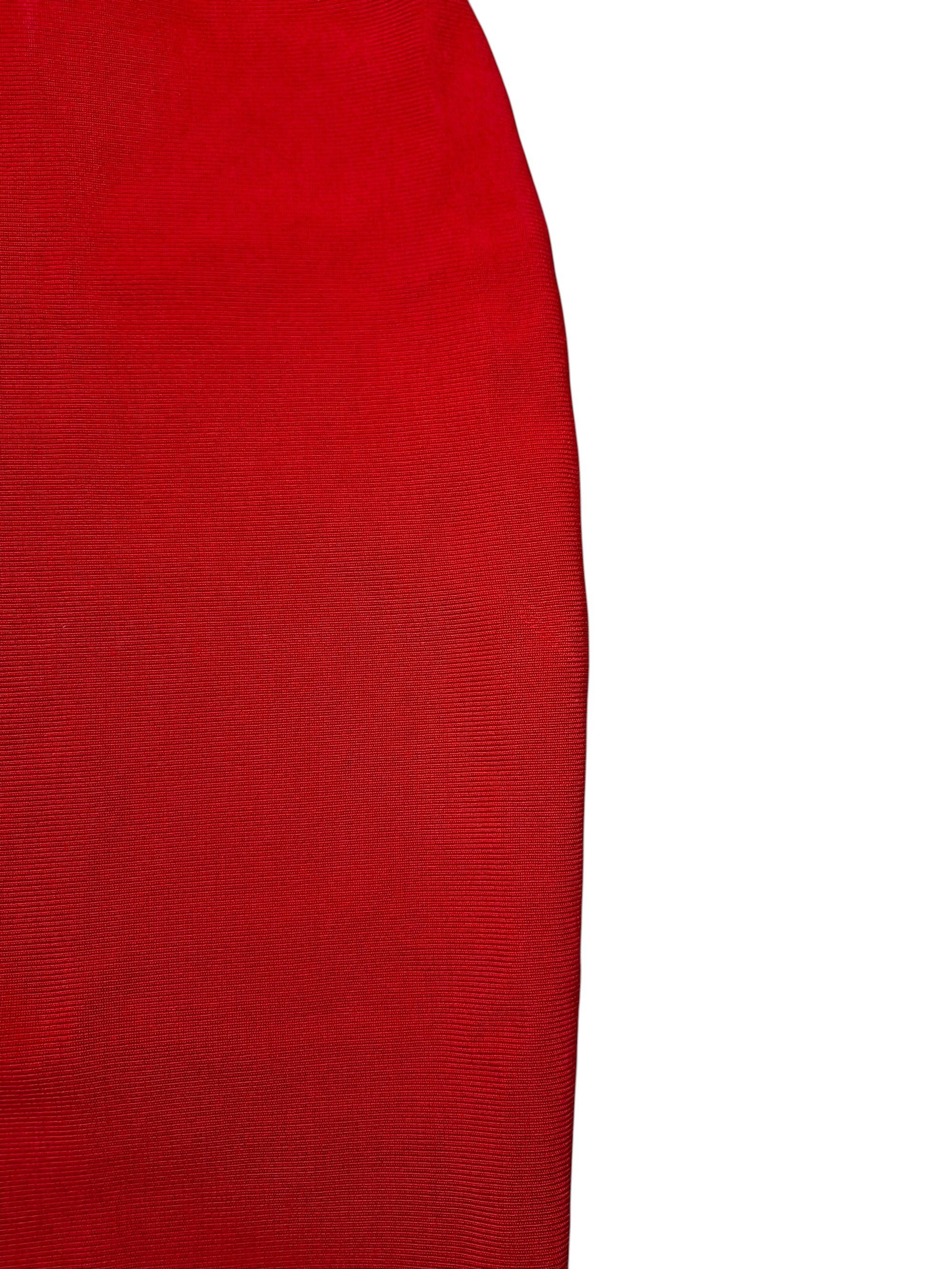 House of CB House of CB Red Bandage Halter Dress Verbena Cross Front Size L / US 10 / IT 46 - 5 Thumbnail