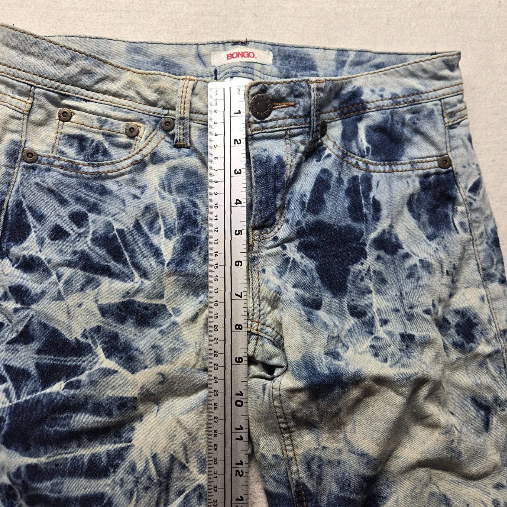 Vintage Bongo Jeans Capri Pants Blue Denim 11 Women's Adult Size Capris Size 32" / US 10 / IT 46 - 6 Thumbnail
