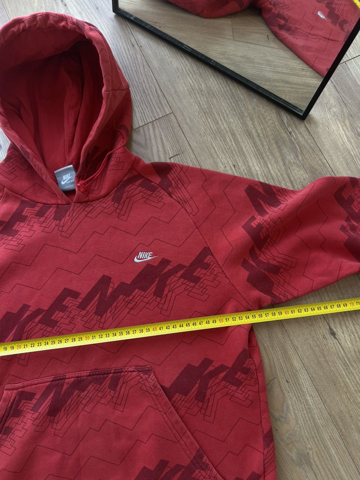 Nike 00’s NIKE MONOGRAM Y2K RARE BOXY HOODIE SWOOSH LOGO Size US S / EU 44-46 / 1 - 8 Thumbnail