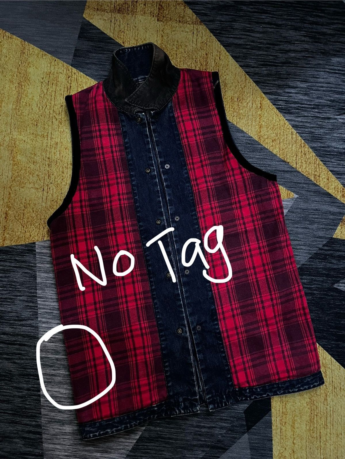 Kapital 1990s kapital patchworking craftmanship denim-tartan #H4 Size US L / EU 52-54 / 3 - 11 Thumbnail