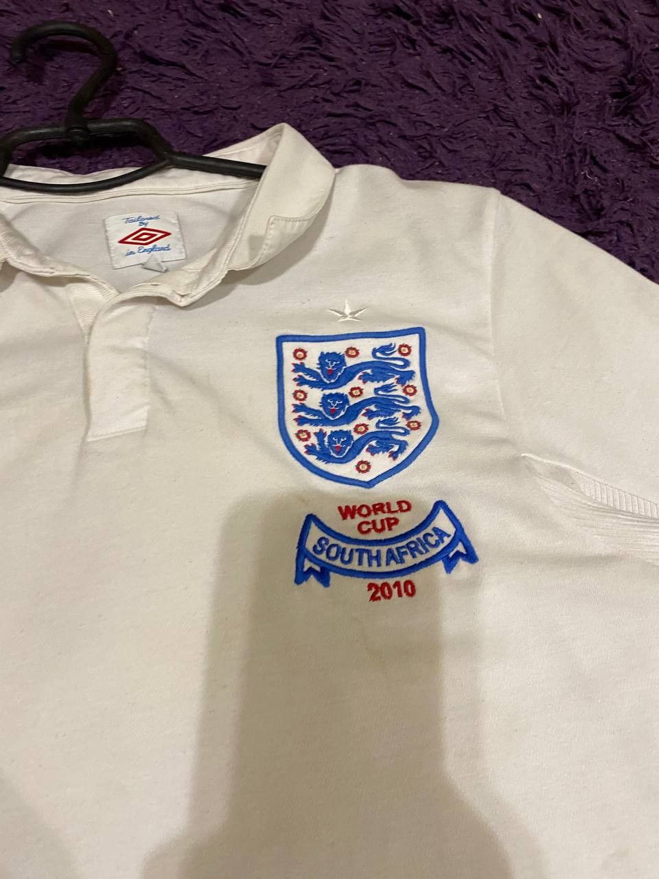 Umbro × Vintage Vintage Umbro England Soccer Jersey Polo T Shirt Size US S / EU 44-46 / 1 - 2 Thumbnail