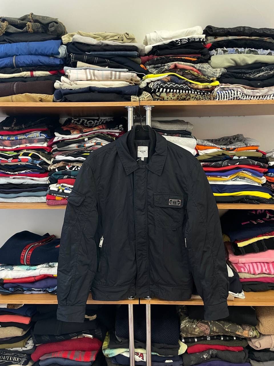 Moschino Vintage Moschino Jeans Bomber Jacket Black Size M Size US M / EU 48-50 / 2 - 1 Thumbnail