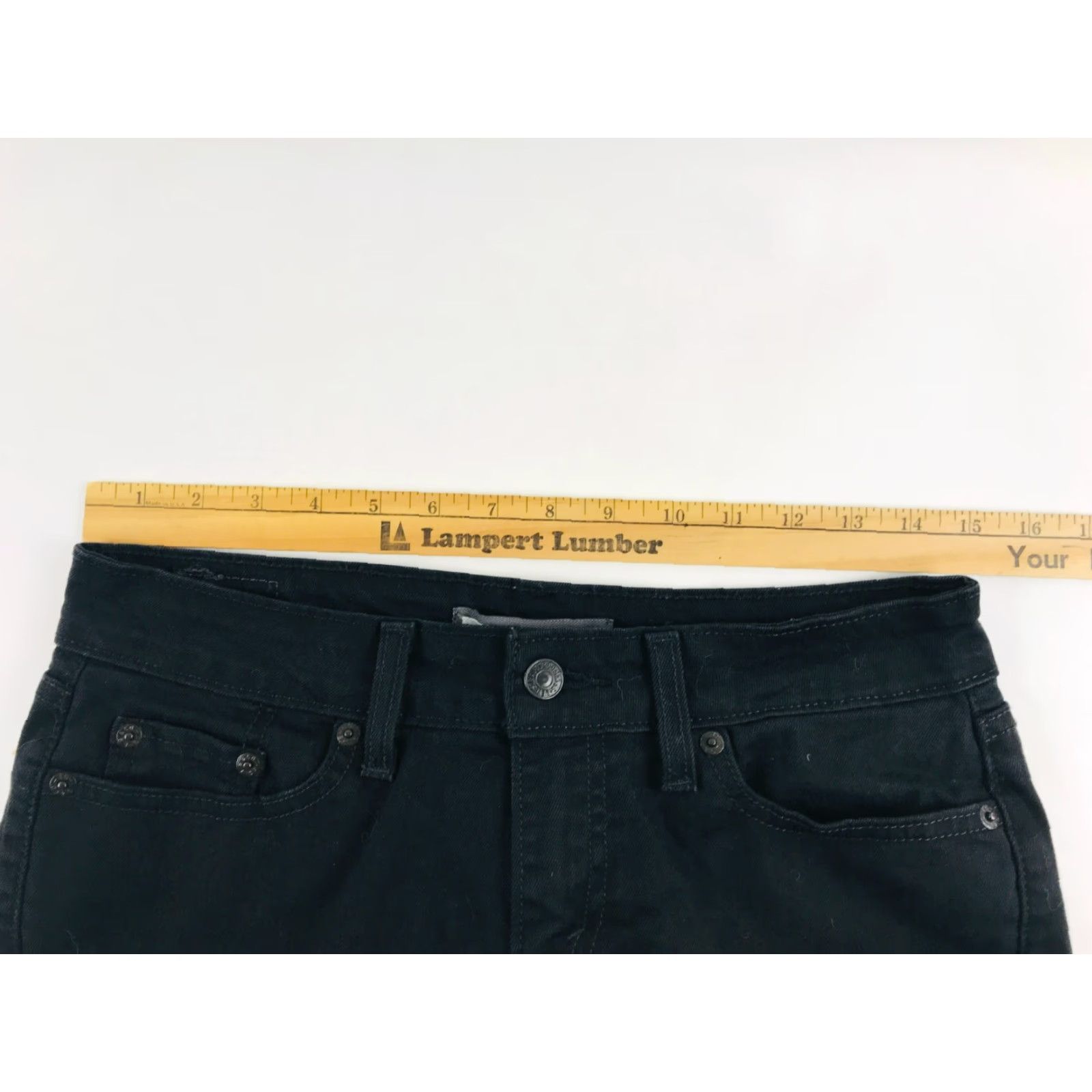 Levi's Levi's Jeans Women Size 30x30 Black Dark Wash Mid Rise Straight Denim Legging Style: Straight Womens 30x30 Old? No, but keep words. Size 30" / US 8 / IT 44 - 4 Thumbnail
