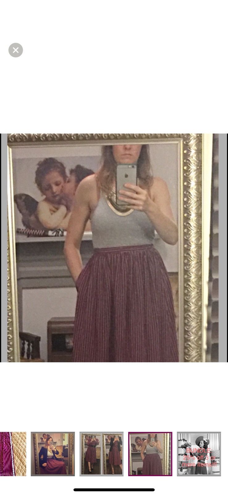 Anne Klein VINTAGE Anne Klein Skirt Size 32" / US 10 / IT 46 - 8 Thumbnail