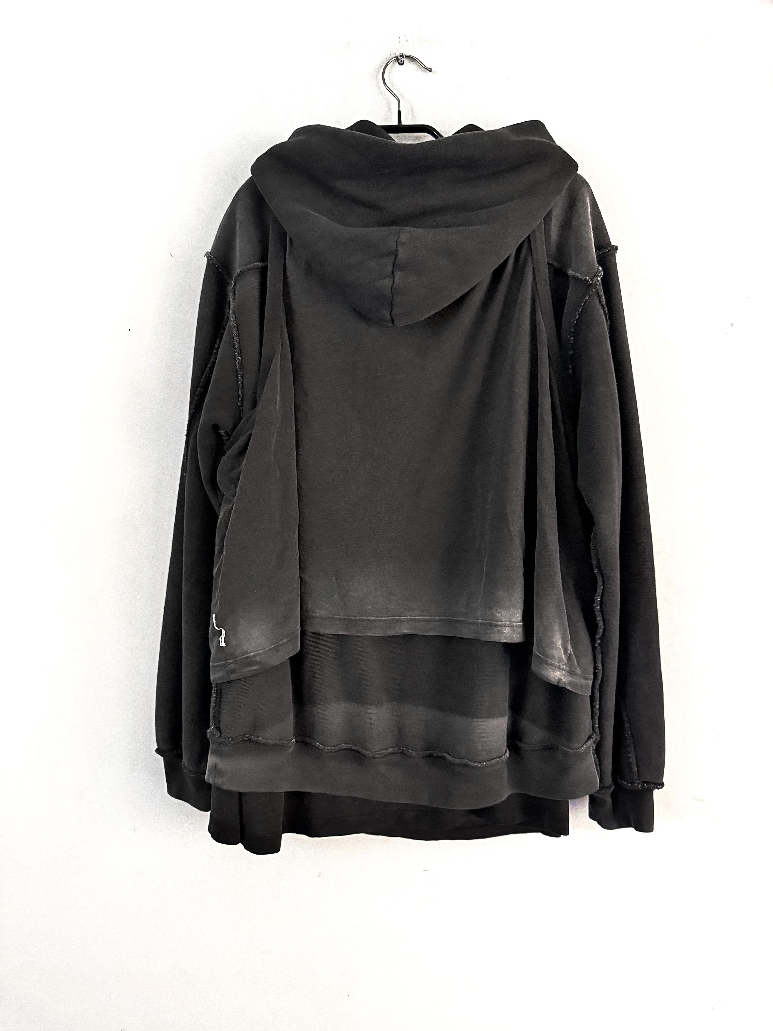 Alexander Wang Oversize Triple Layer Sweatshirt Hooded Distressed Size US S / EU 44-46 / 1 - 13 Thumbnail