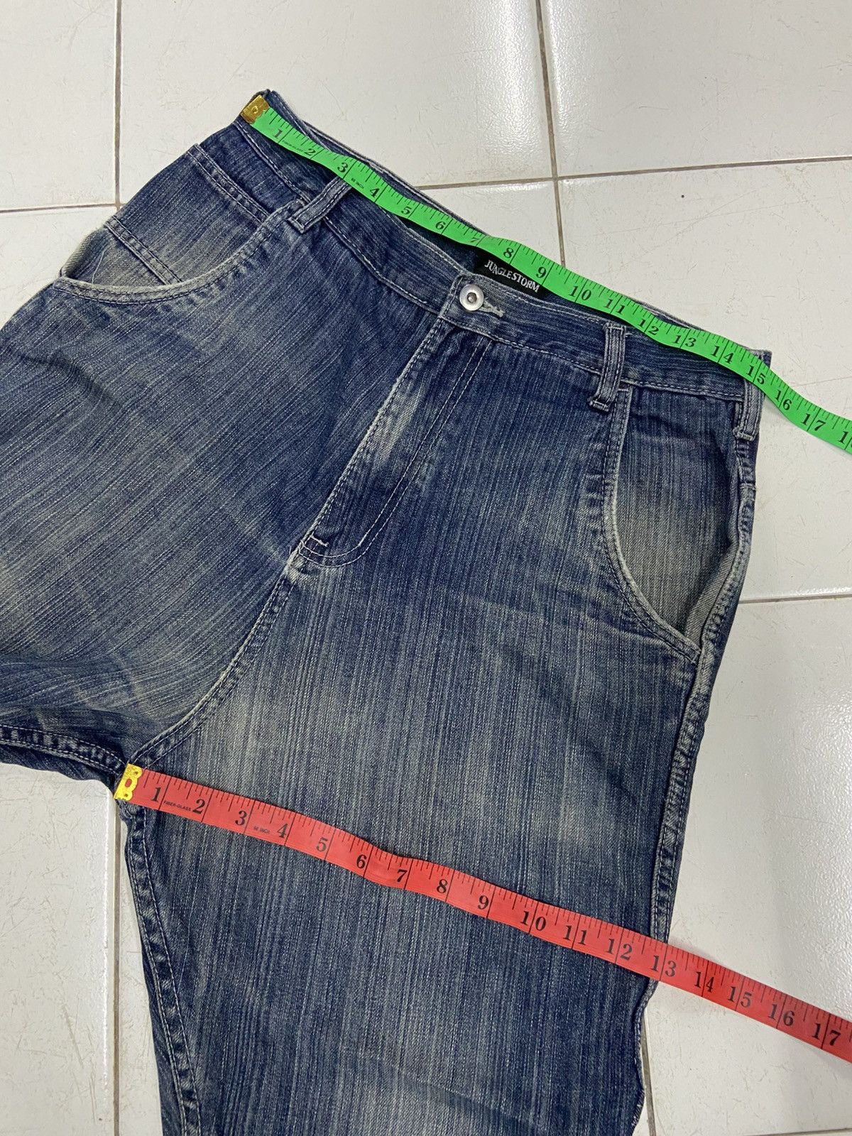 Japanese Brand JUNGLE STORM DROP CROTH CARPENTER DENIM JEANS Size US 30 / EU 46 - 13 Thumbnail
