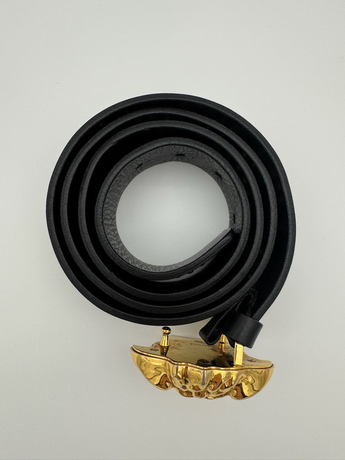 Versace Versace La Medusa Embellished Leather Studded Belt Size 40 - 2 Thumbnail