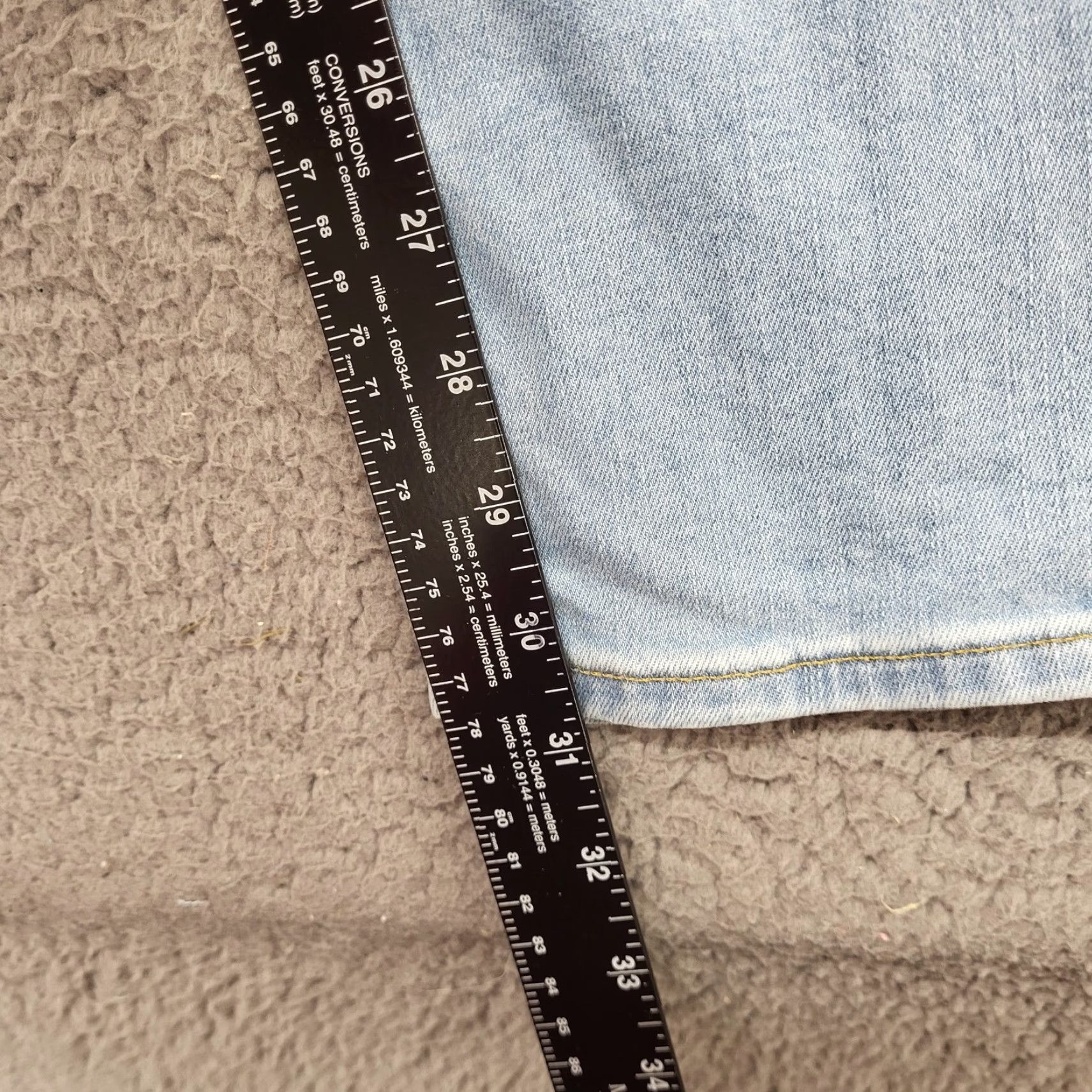 American Eagle Outfitters American Eagle Outfitters Jeans Men's 29x32 Easy Flex Skinny Mid Rise Blue Denim Distressed No Size US 29 - 7 Thumbnail