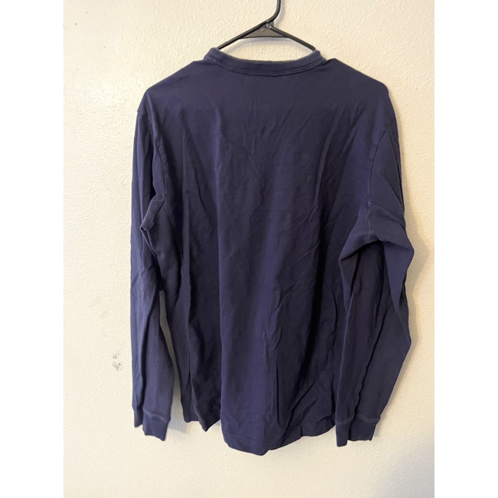 Tommy Hilfiger VINTAGE Tommy Hilfiger Shirt Medium Blue Long Sleeve Crewneck 90s Mens Size US M / EU 48-50 / 2 - 3 Thumbnail