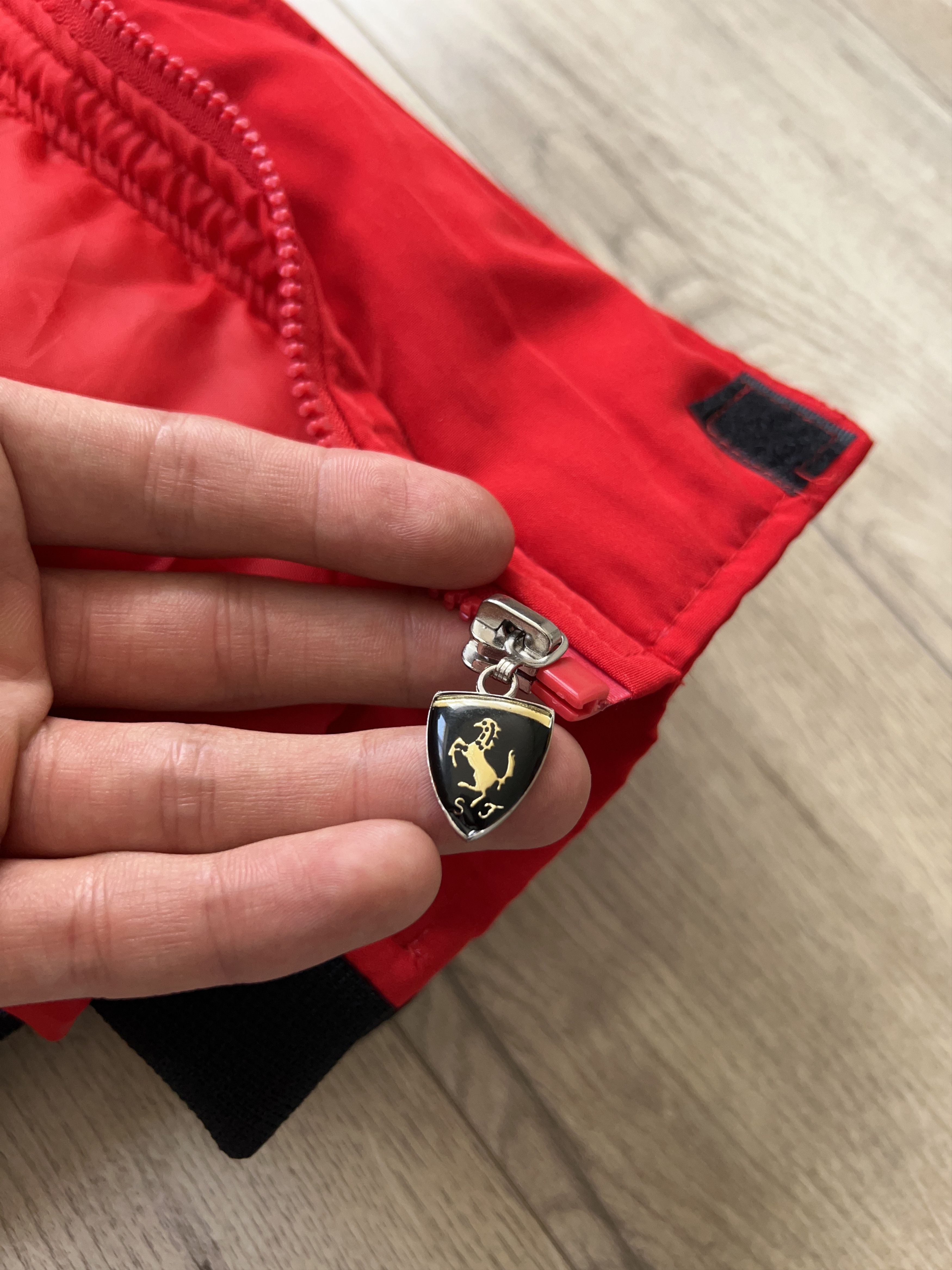 Ferrari × Formula 1 Mens Big Logo Embroidery Racing Jacket Zip Red Driver Coat Size US XL / EU 56 / 4 - 11 Thumbnail
