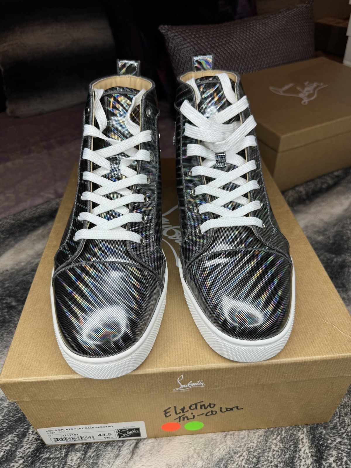 Christian Louboutin Christian Louboutin Flat Calf Electro Multi Size US 11.5 / EU 44-45 - 15 Thumbnail