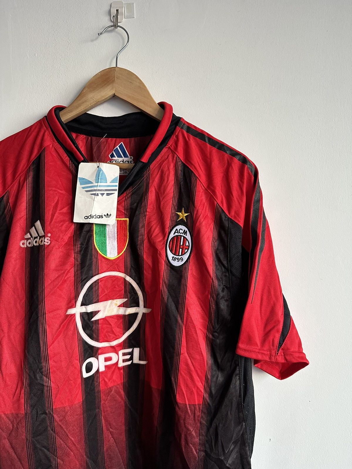 Vintage Vintage AC Milan OPEL Football Soccer Jersey Italy Size US XL / EU 56 / 4 - 1 Thumbnail