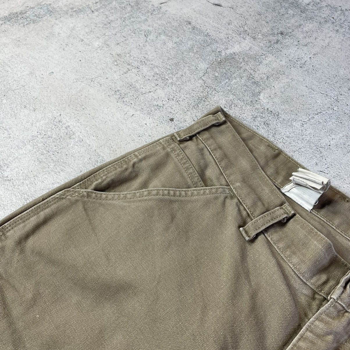 Carhartt × Vintage VTG CARHARTT BEIGE CANVAS DOUBLE KNEE CARPENTER PANTS Size US 34 / EU 50 - 5 Thumbnail