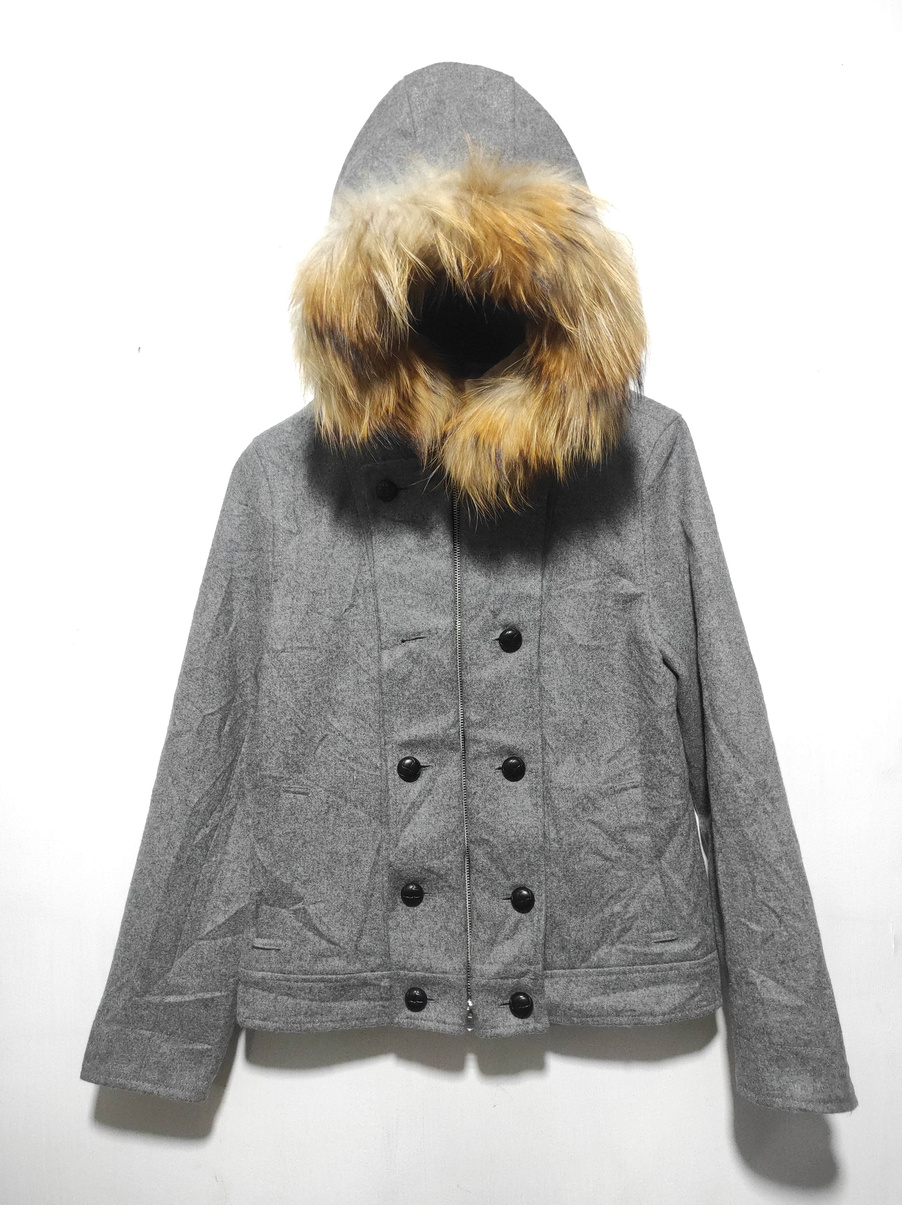 Michel Klein Michel Klein Wool double Zip Fur Hoodie Jacket Size US S / EU 44-46 / 1 - 3 Thumbnail