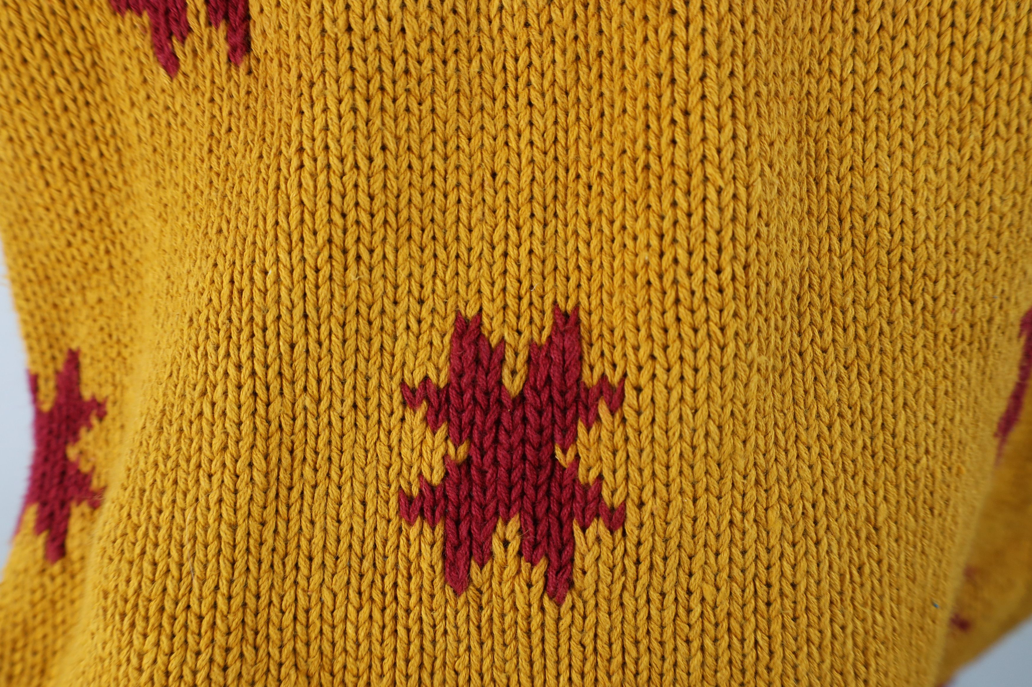Vintage Vintage 90s Streetwear Embroidered Mock Neck Sweater Size L / US 10 / IT 46 - 9 Thumbnail